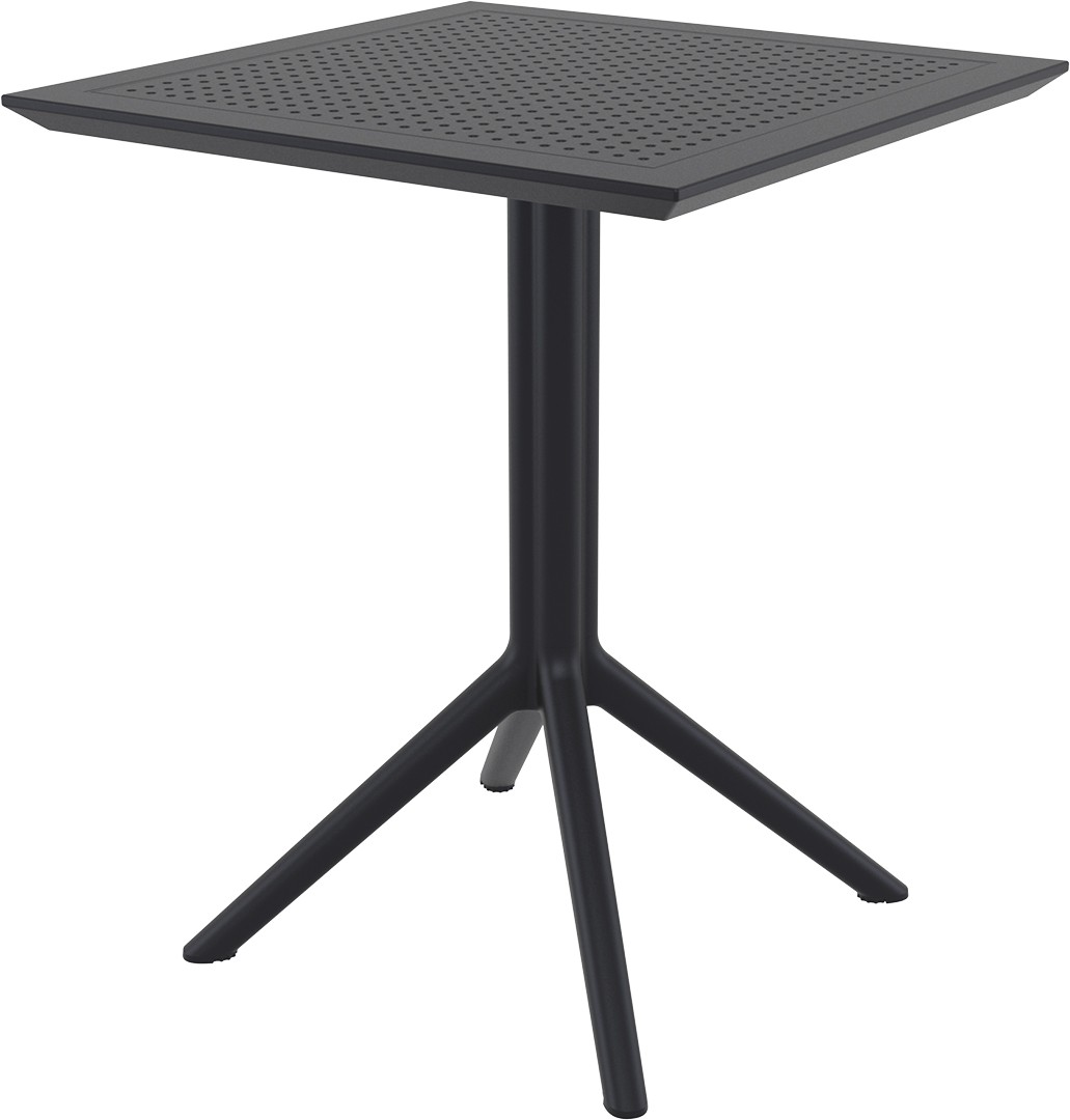 Siesta Sky Folding Tisch 60 - eckig - klappbar - 60x60cm - schwarz
