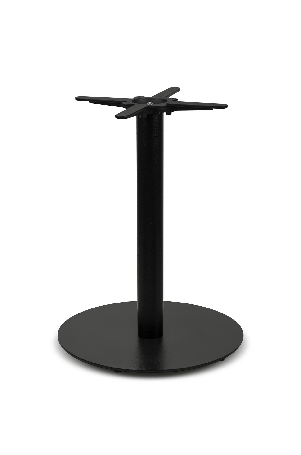 Premium Tischgestell PJ7086 (Tischbein), pulverbeschichtet, schwarz, rund