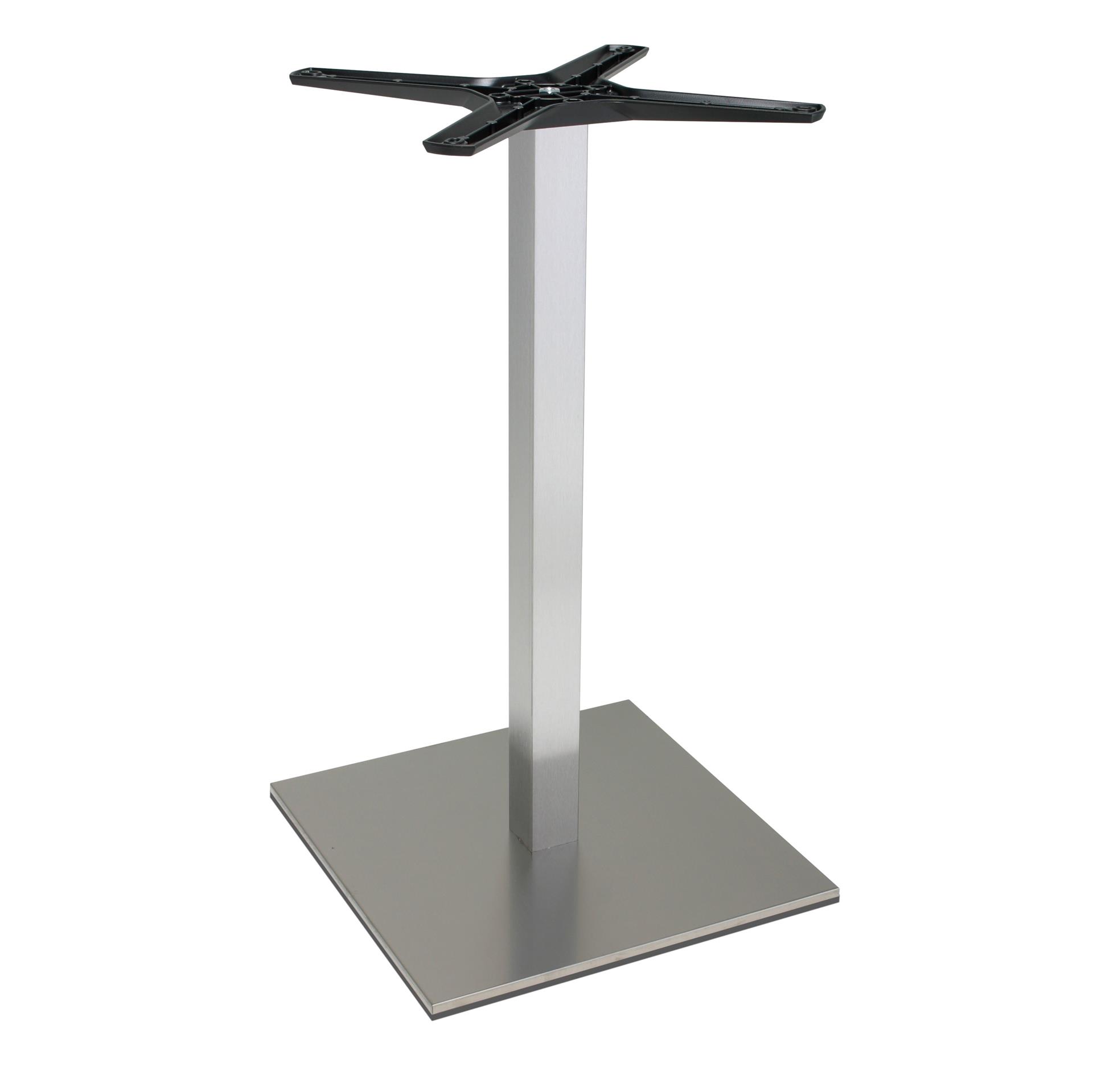 Tischgestell Edelstahl P500inox - rostfrei - satiniert - matt - quadratisch