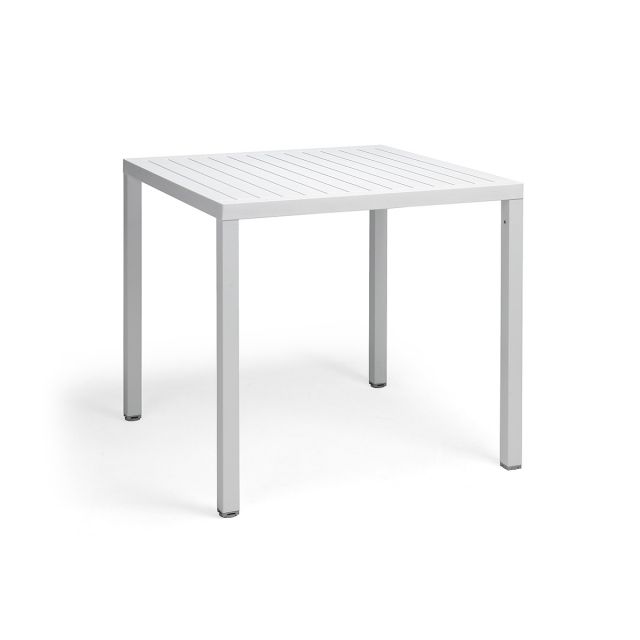 Nardi Cube 80 Gartentisch - 80x80 cm - stapelbar - bianco
