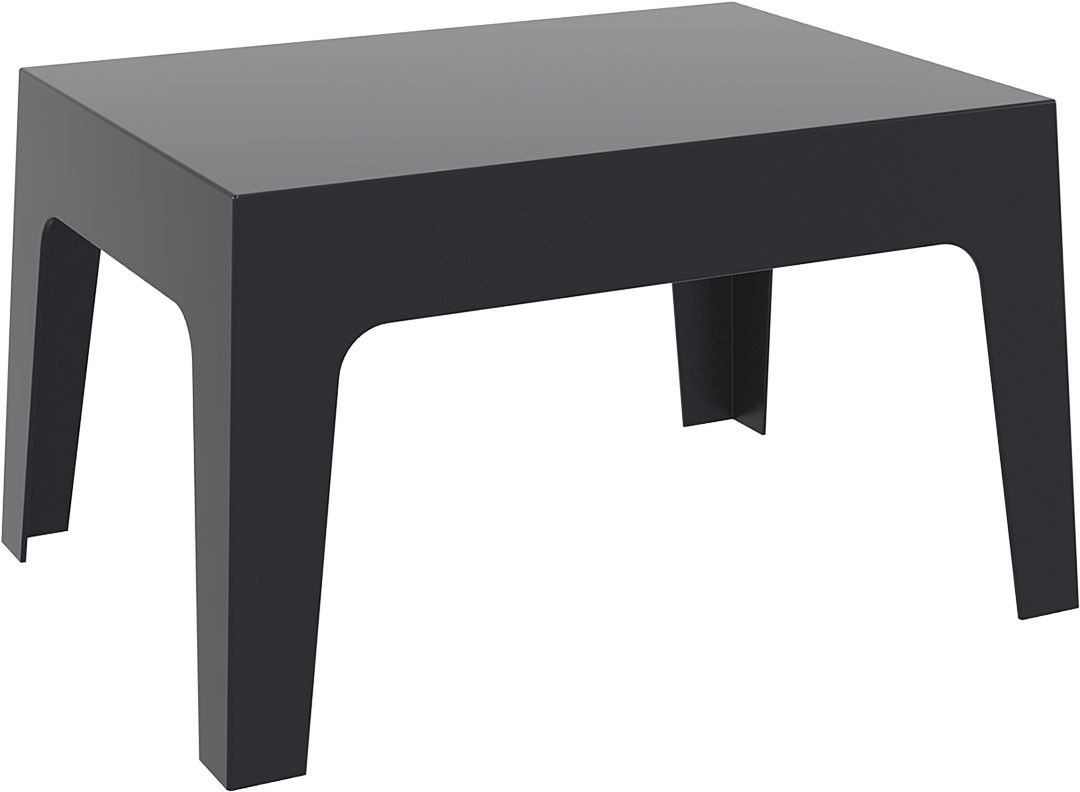 Siesta Box Table stapelbarer Gartentisch, Farbe: SCHWARZ-S