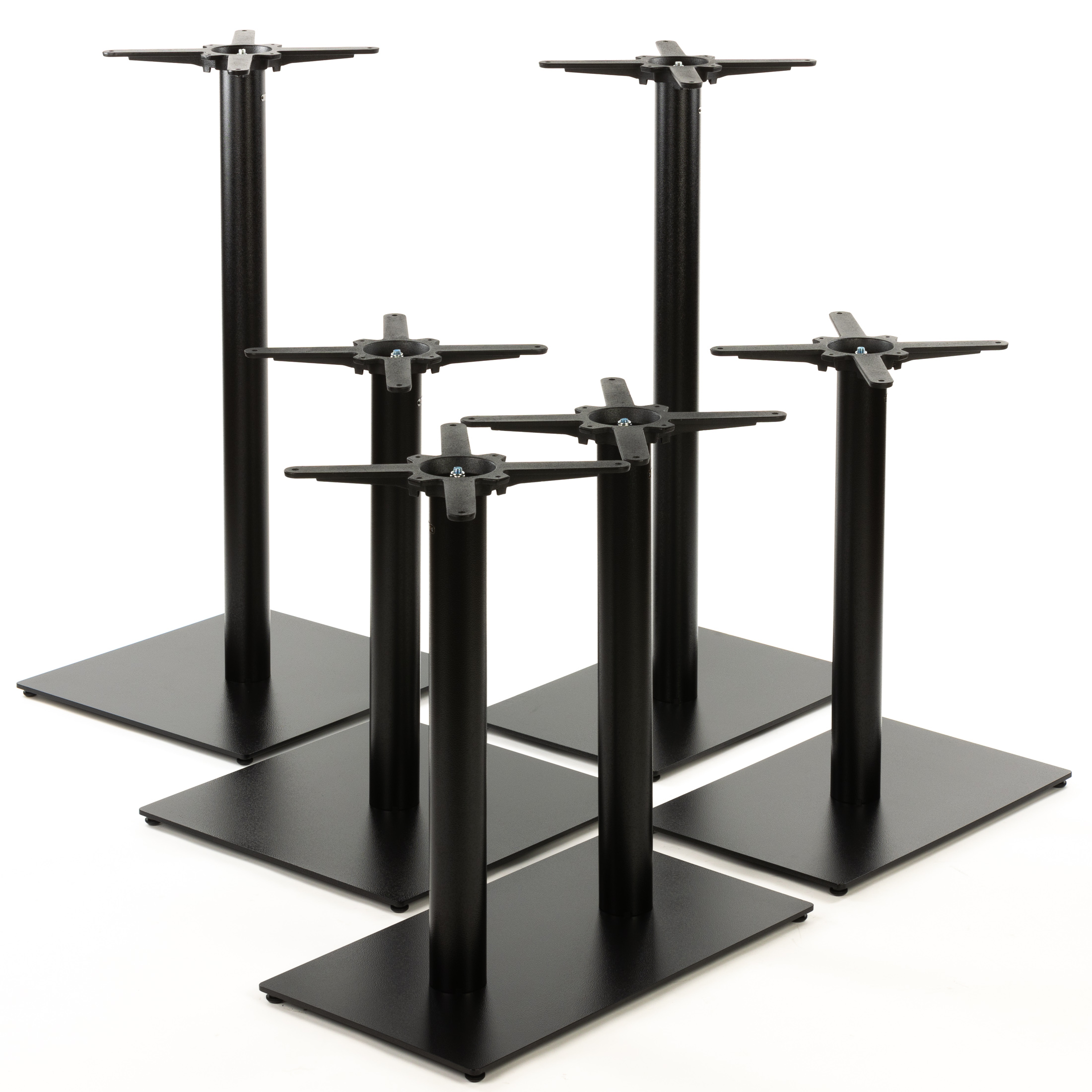 Tischgestell PJ6094 - schwarz - quadratische Bodenplatte