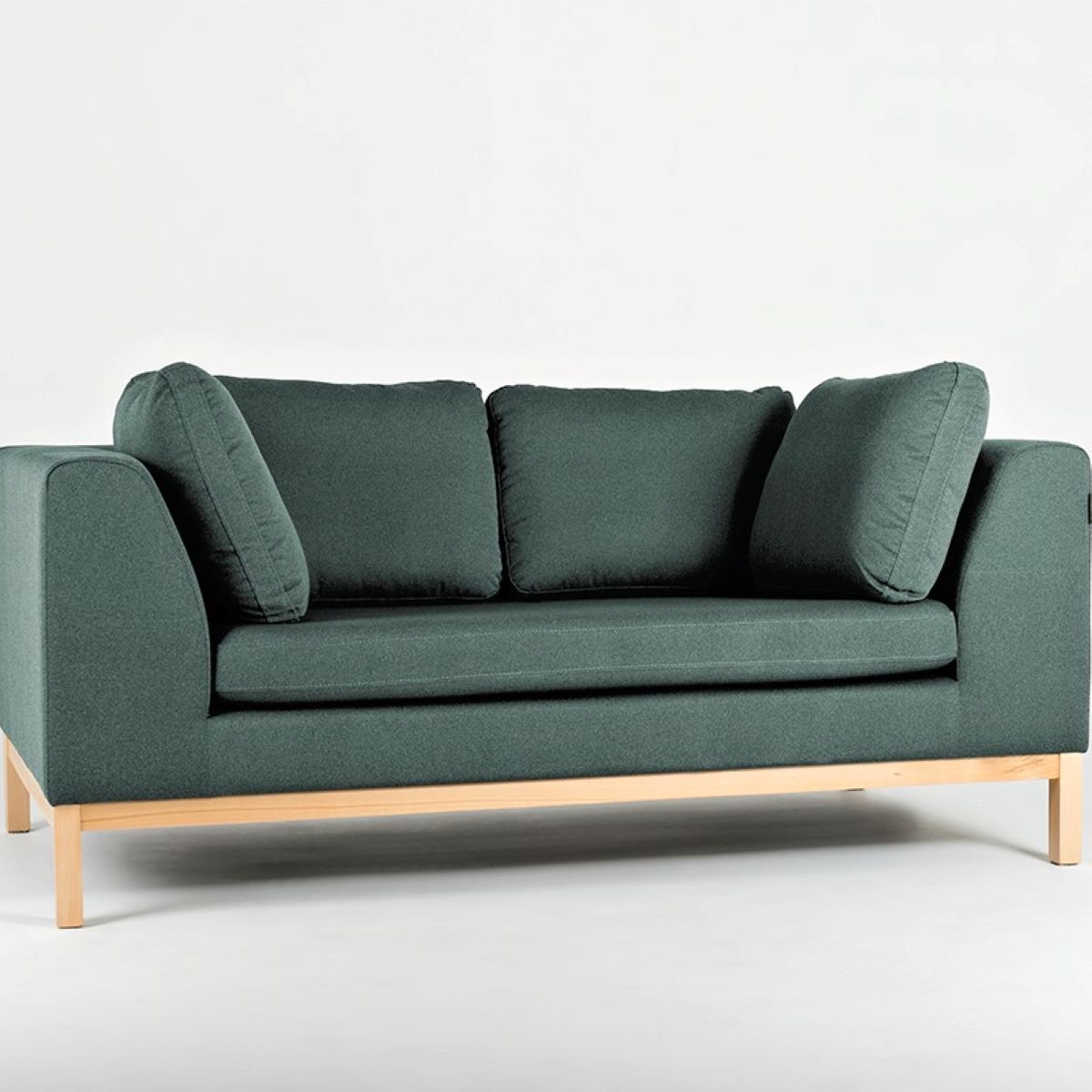 2er Sofa FANA, Holzgestell, Farbe: MALACHITE 