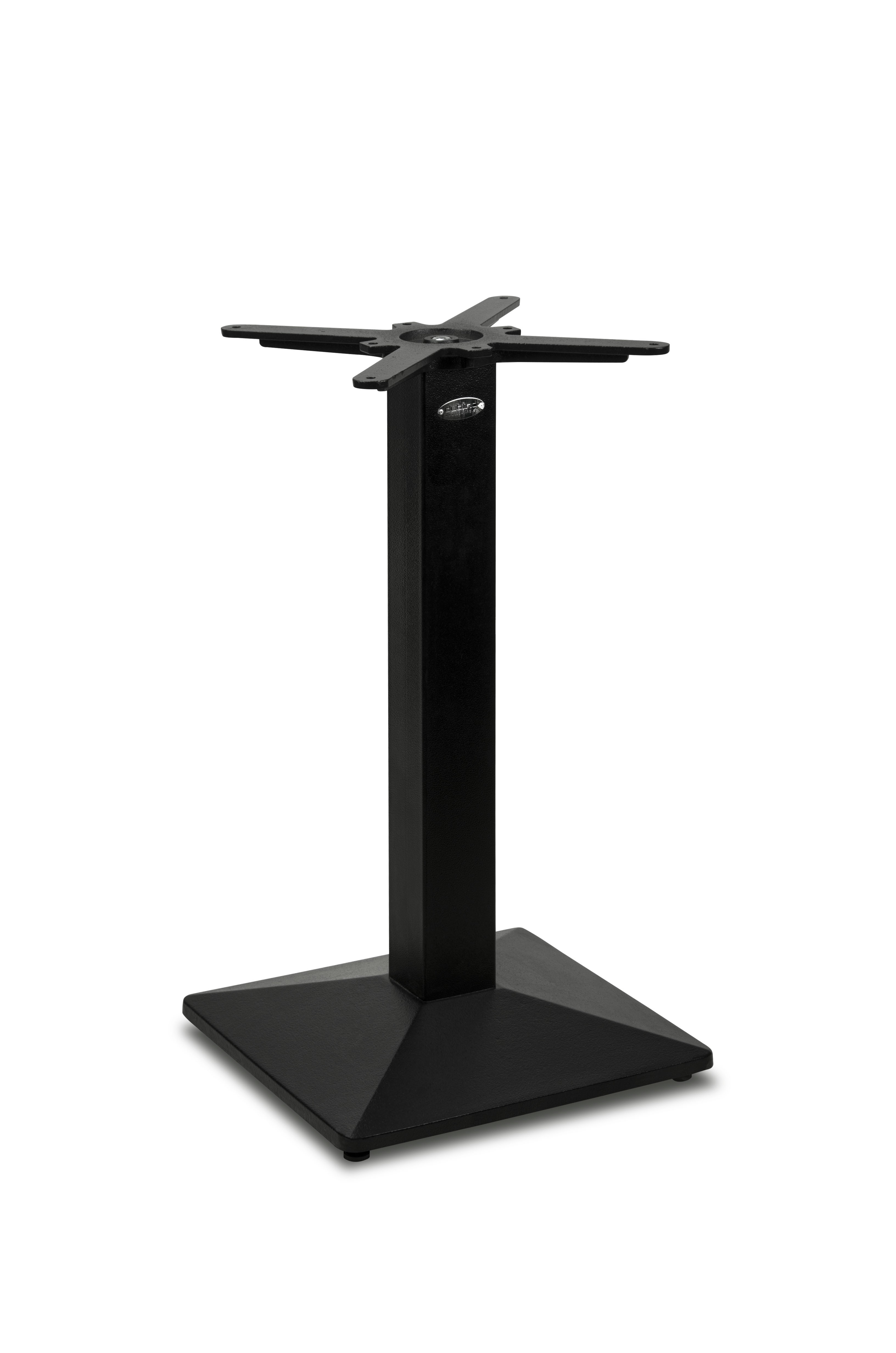 Gusseisen Premium Tischgestell PJ7007 (Tischbein), pulverbeschichtet schwarz, quadratisch