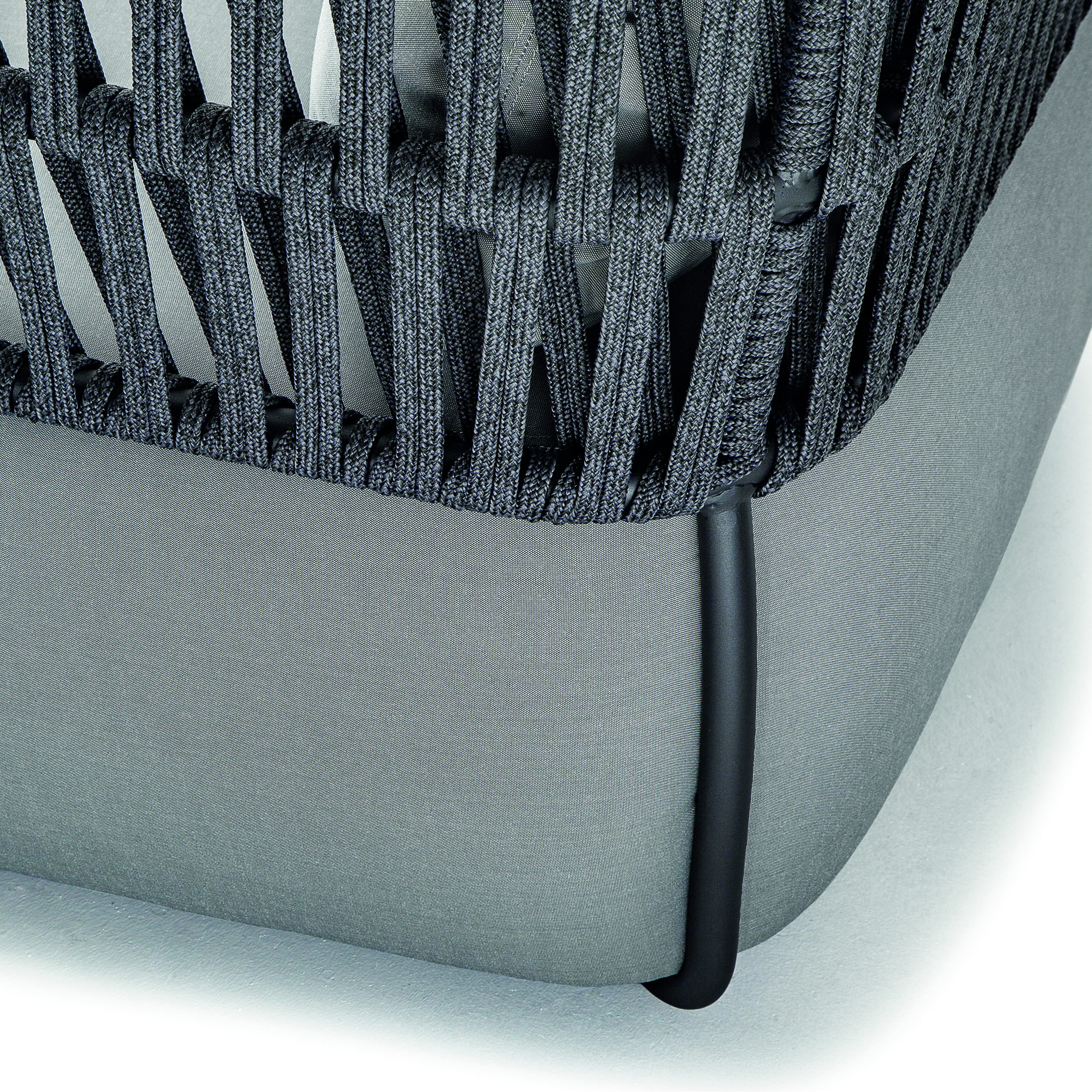 Grattoni Soft Garten Lounge Set - Aluminium mit Seilgeflecht & Textilene - 4-teilig