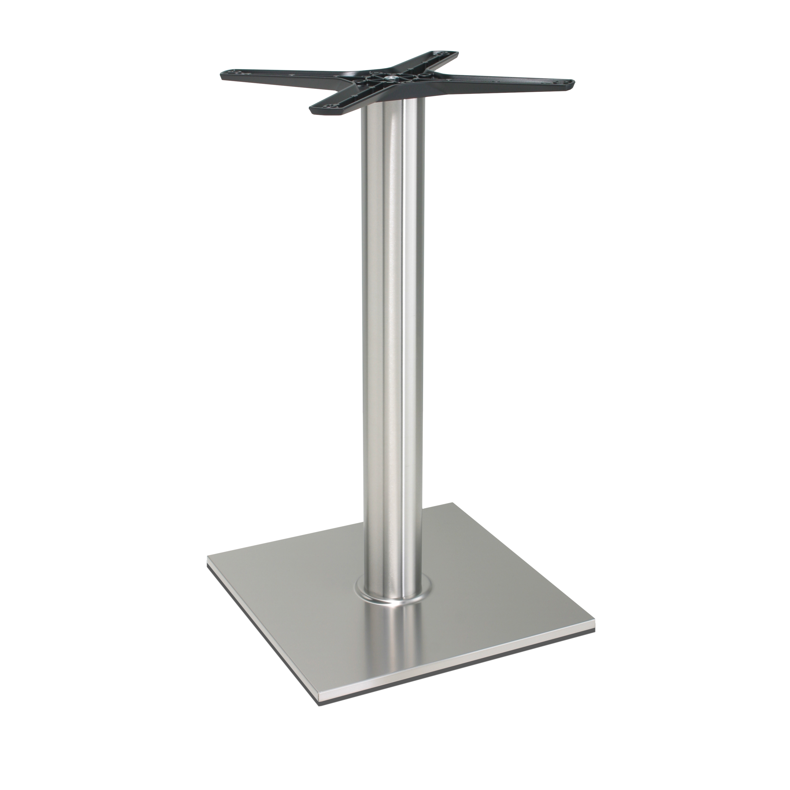 Tischgestell Edelstahl P400inox - rostfrei - satiniert - matt - quadratisch