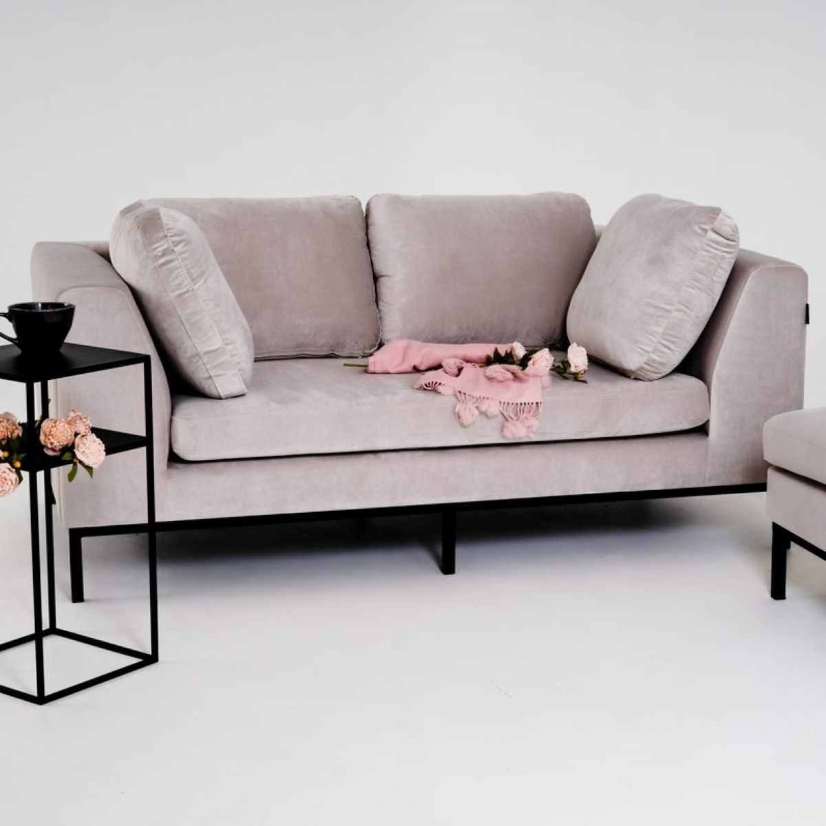 2er Sofa FANA, Farbe: COCONUT