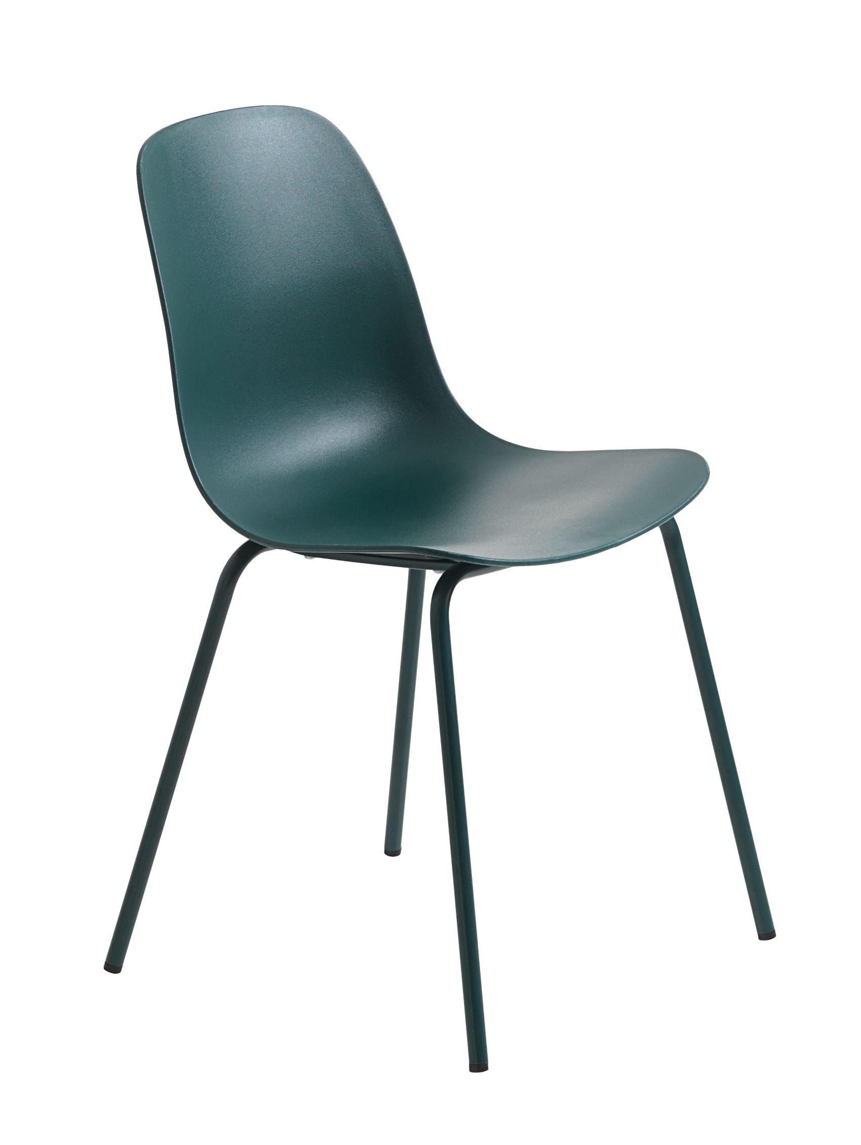 Metallstuhl Whitby - Kunststoff Sitzschale - skandinavisches Design - petrol