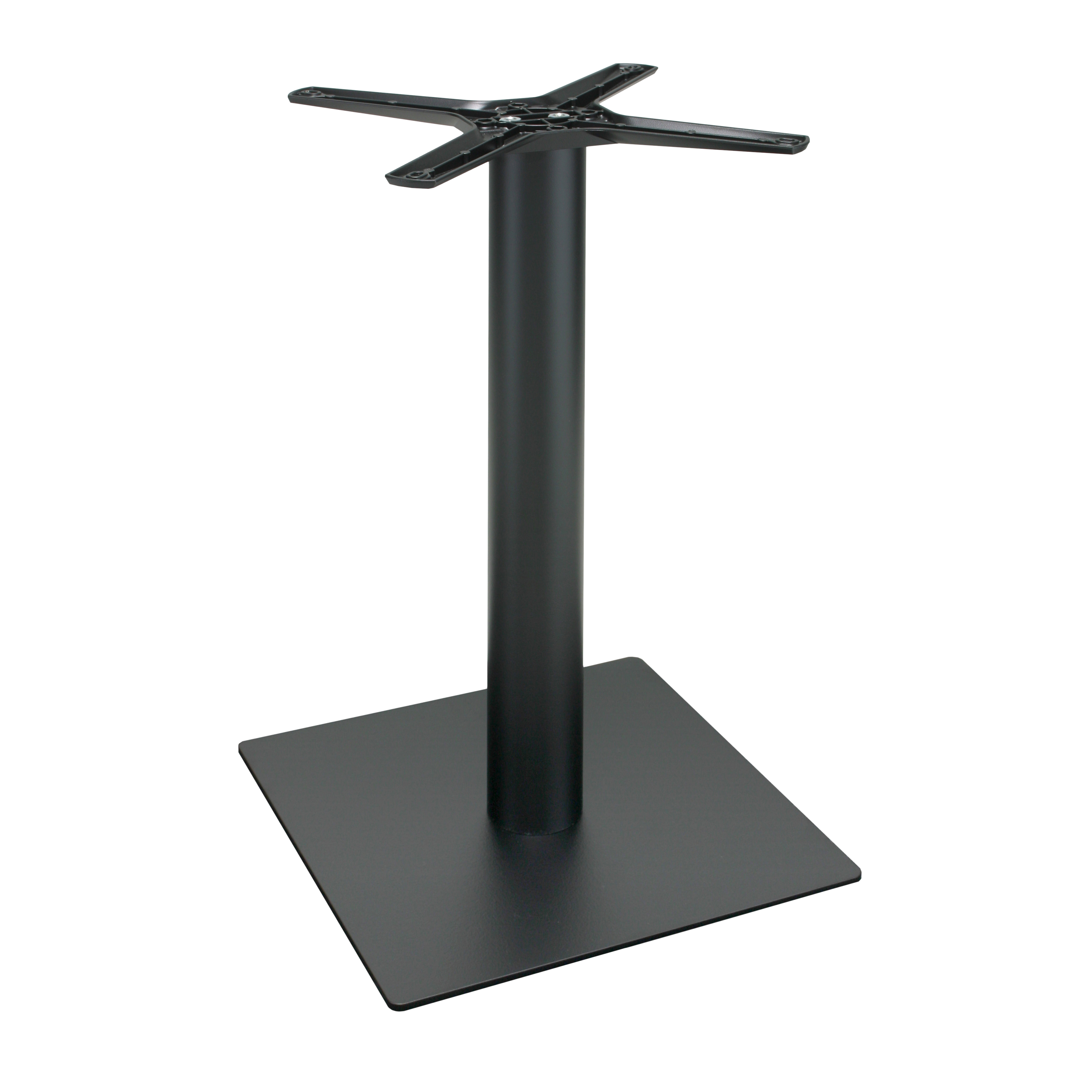 Tischgestell P050F aus Metall - pulverbeschichtet schwarz - quadratisch