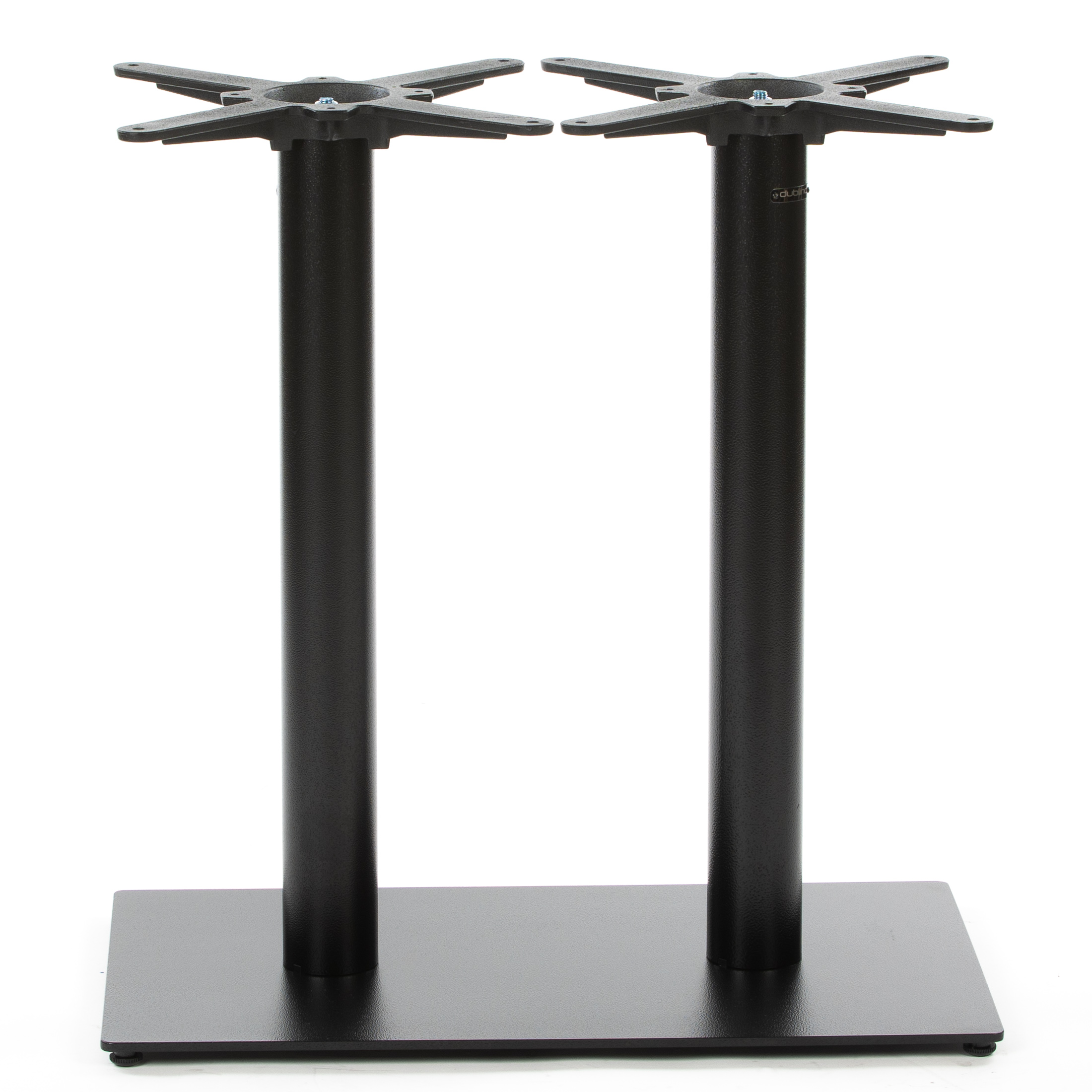Premium Doppelsäulen-Tischgestell PJ6092(Tischbein), pulverbeschichtet schwarz, rechteckig 