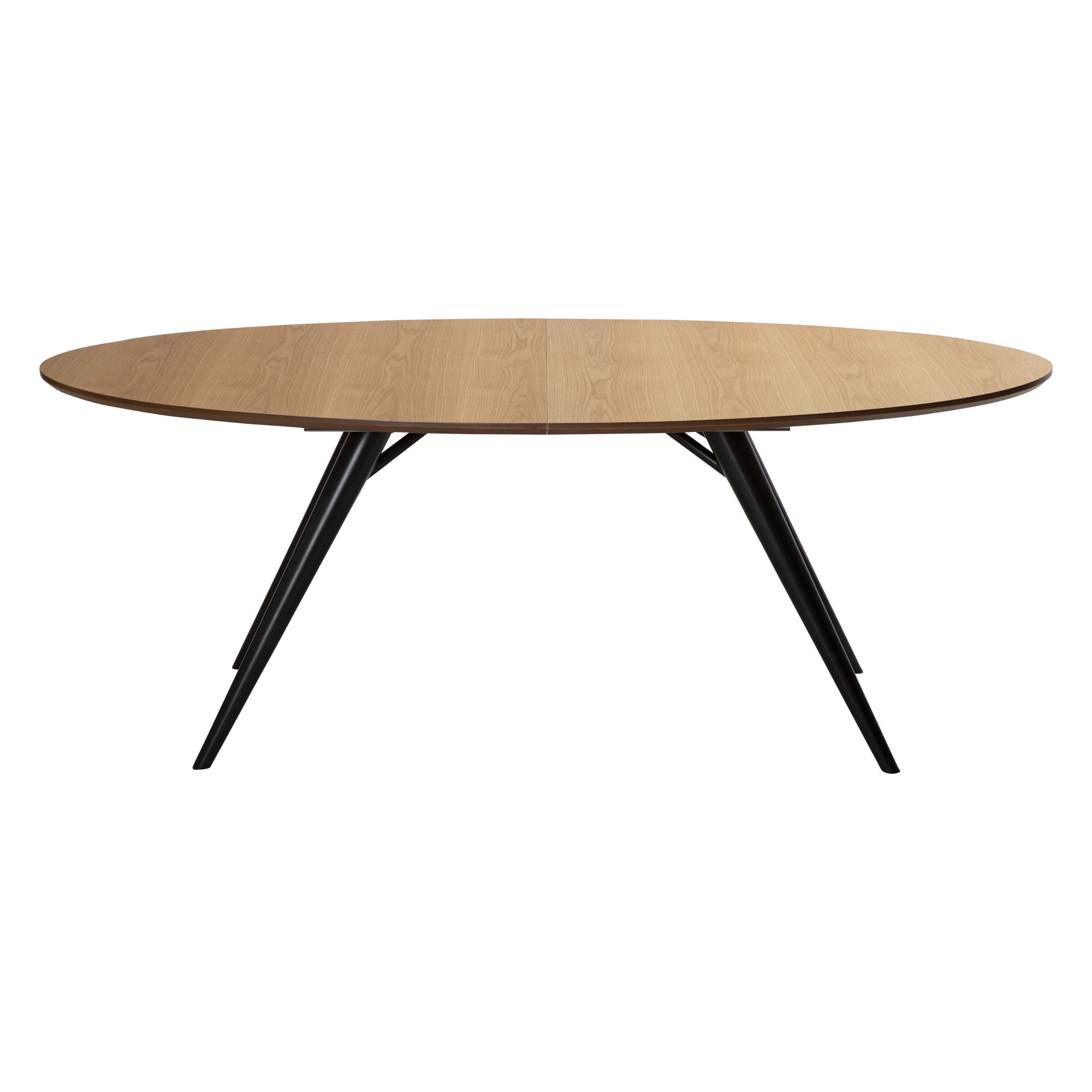 Dan-Form Eclipse Tisch - Tischplatte aus Eichenfurnier - oval - mit Verlängerung