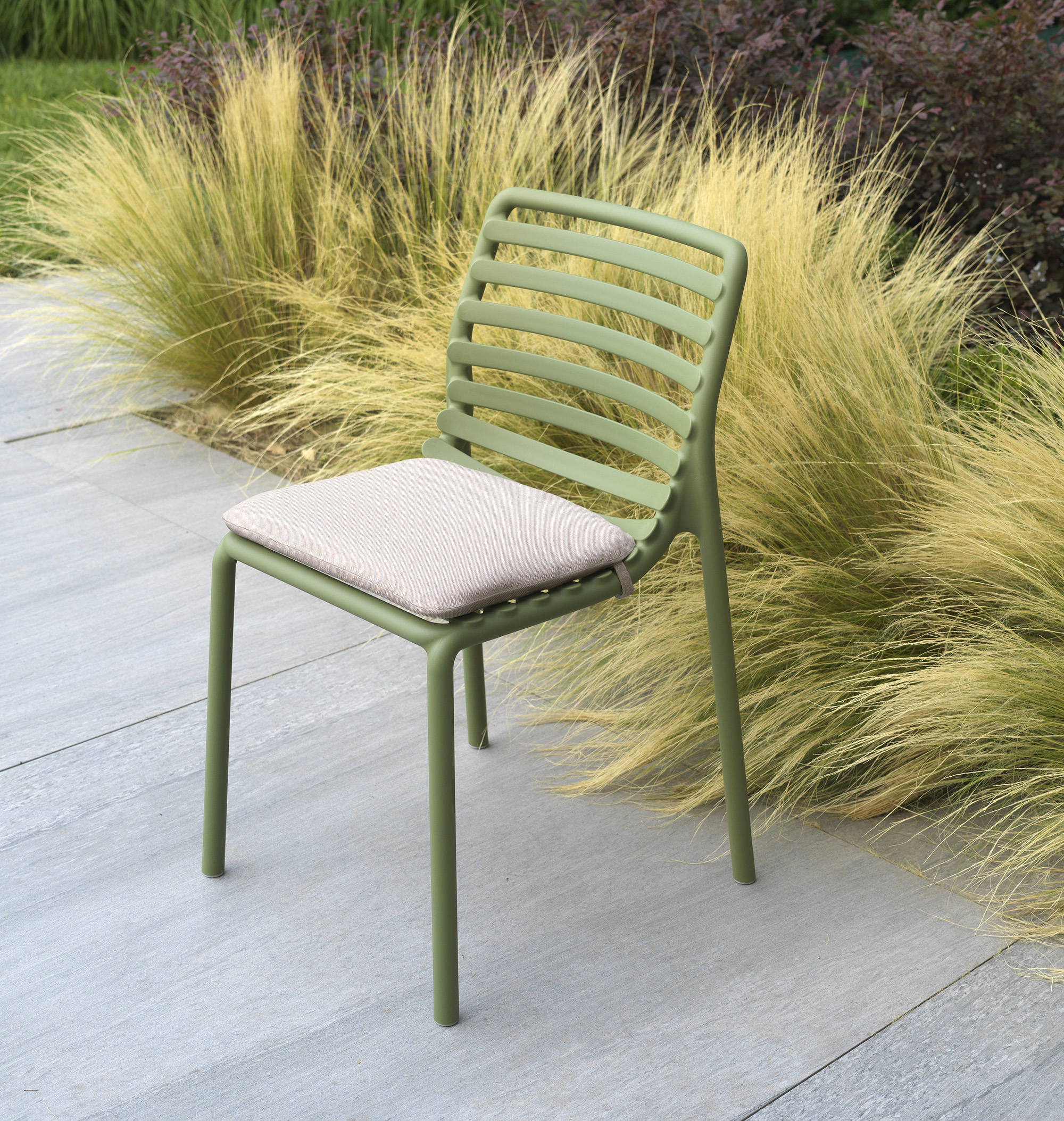 NARDI CUSCINO DOGA BISTROT Gartenstuhl Sitzkissen aus Polyester,  Anti-Flecken, Farbe: Lino