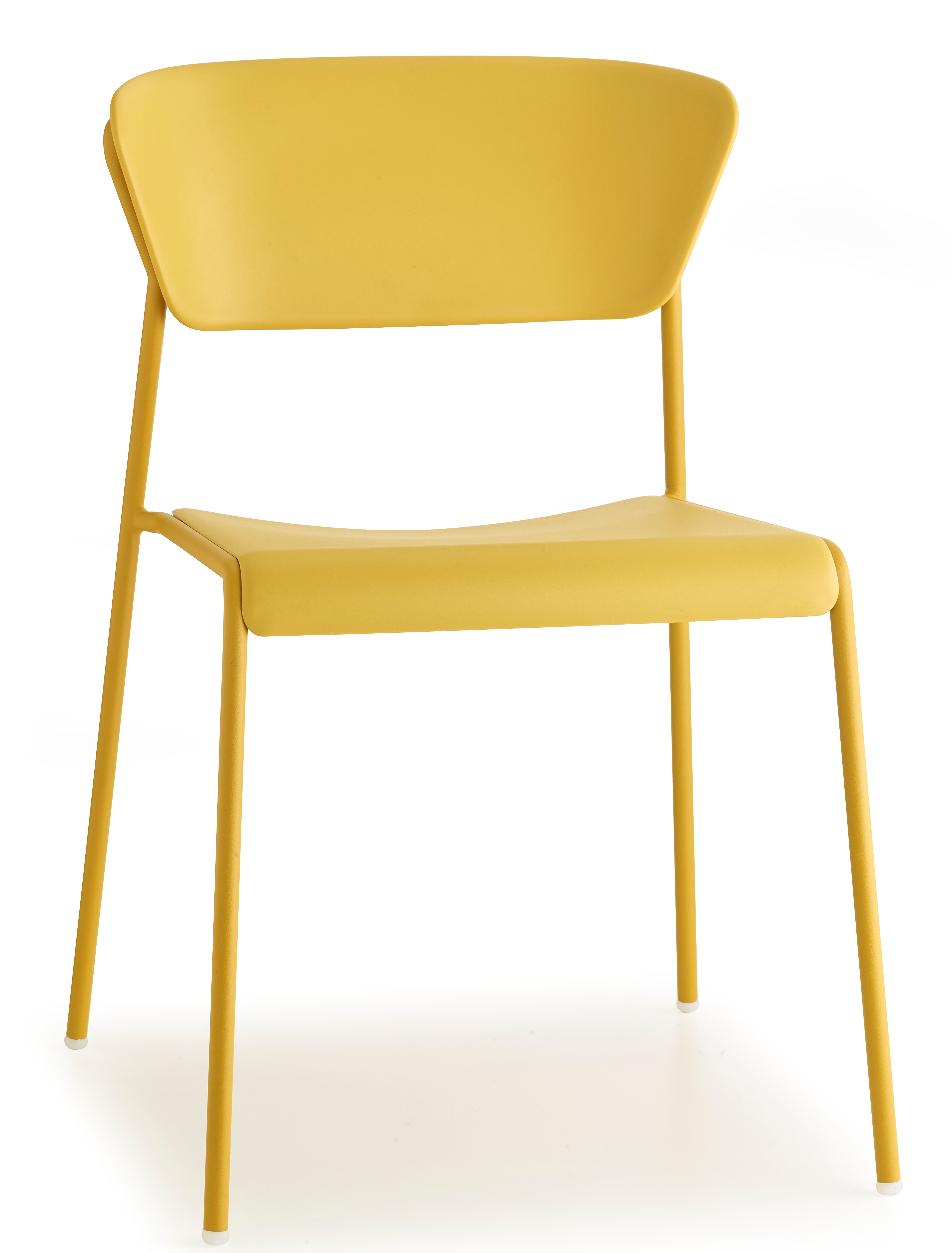SCAB Lisa 2865 Gartenstuhl , Technopolymer, stapelbar, Farbe: mustard yellow