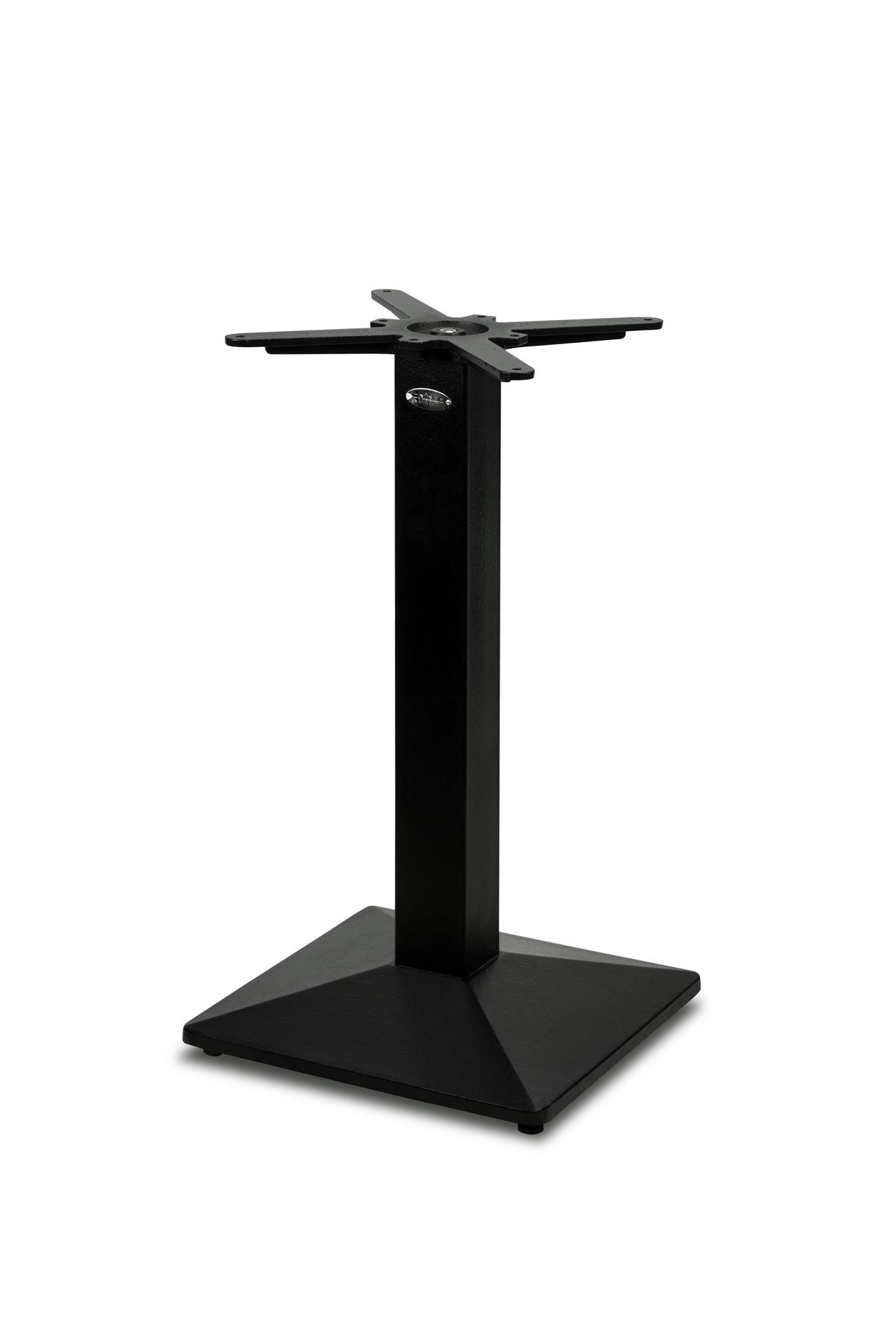 Gusseisen Premium Tischgestell PJ7007 (Tischbein), pulverbeschichtet schwarz, quadratisch
