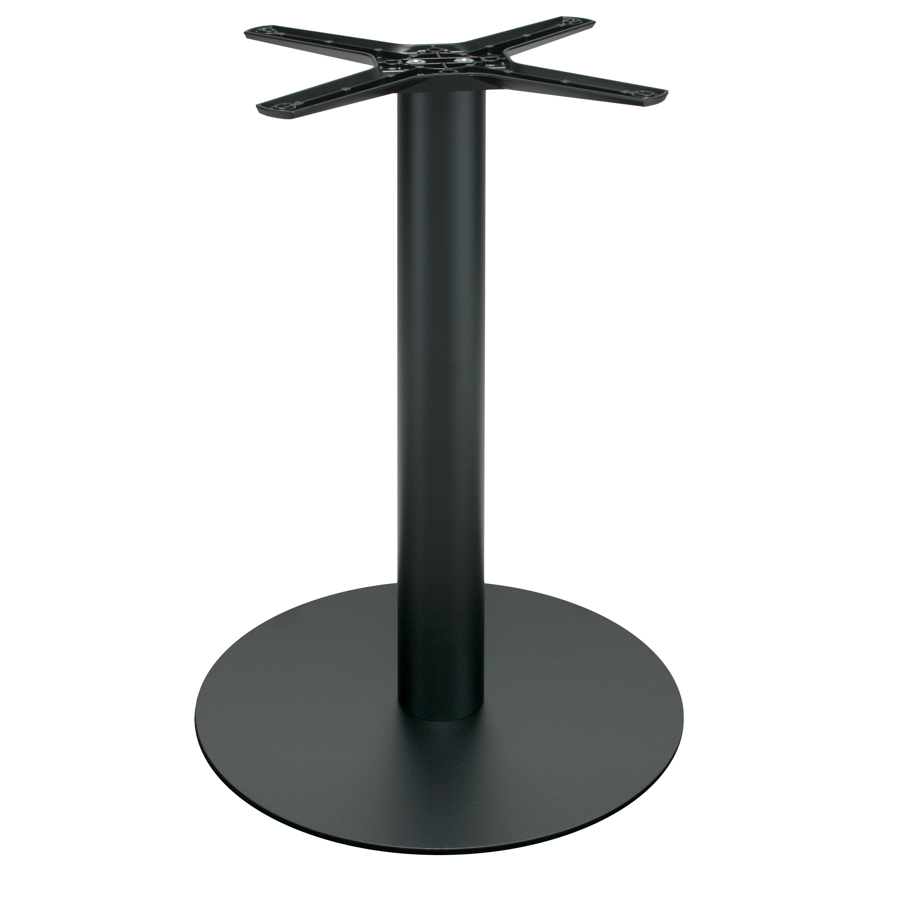 Tischgestell P010F aus Metall - pulverbeschichtet schwarz - rund