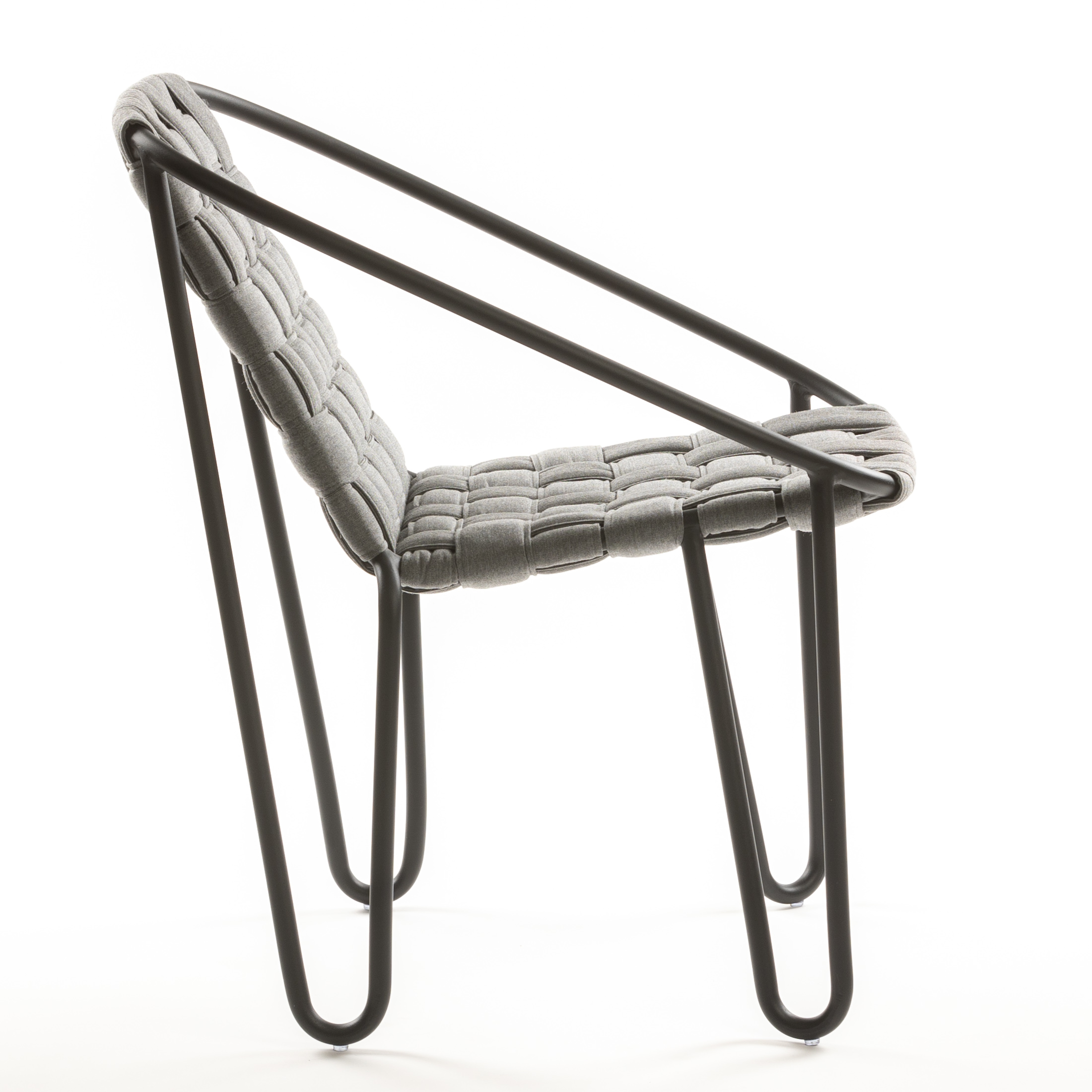 Design Outdoorstuhl JARDINA, stapelbar, Aluminium mit Sunbrella Bezug