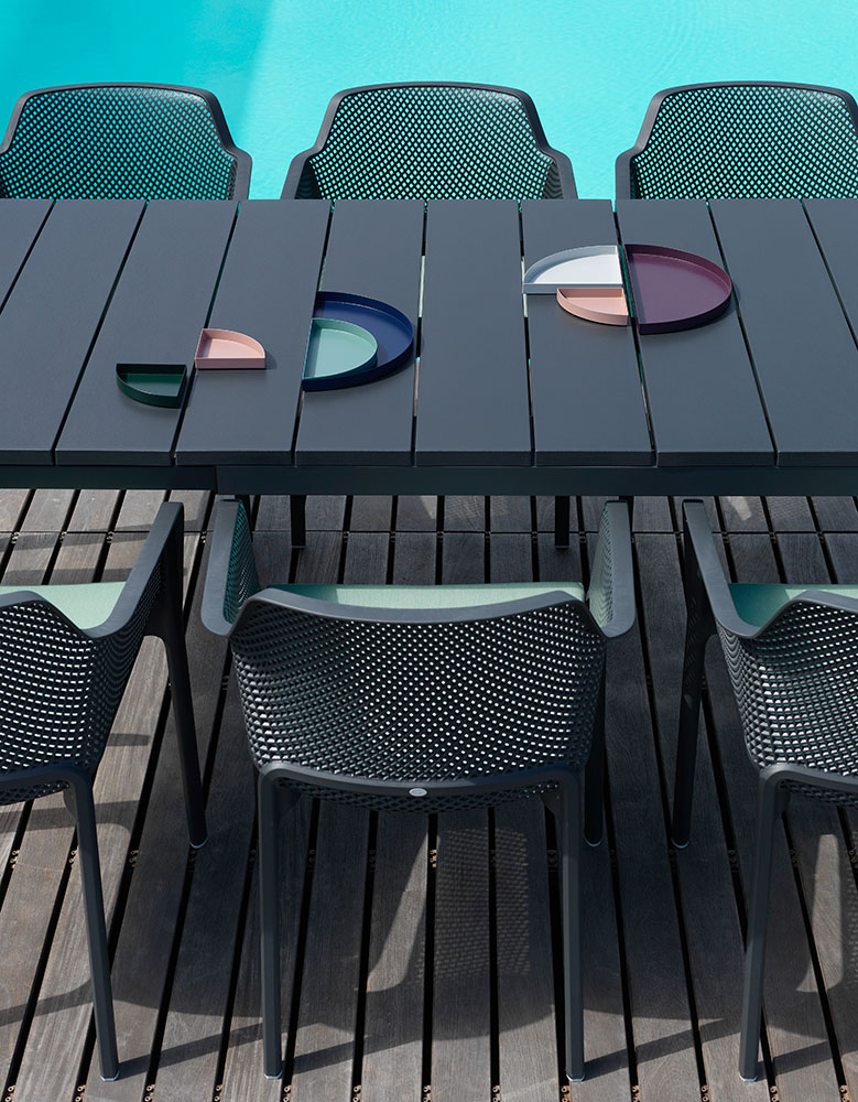 NARDI Sitzkissen aus Polyester für Net Sessel,  Anti-Flecken, verschieden Farben
