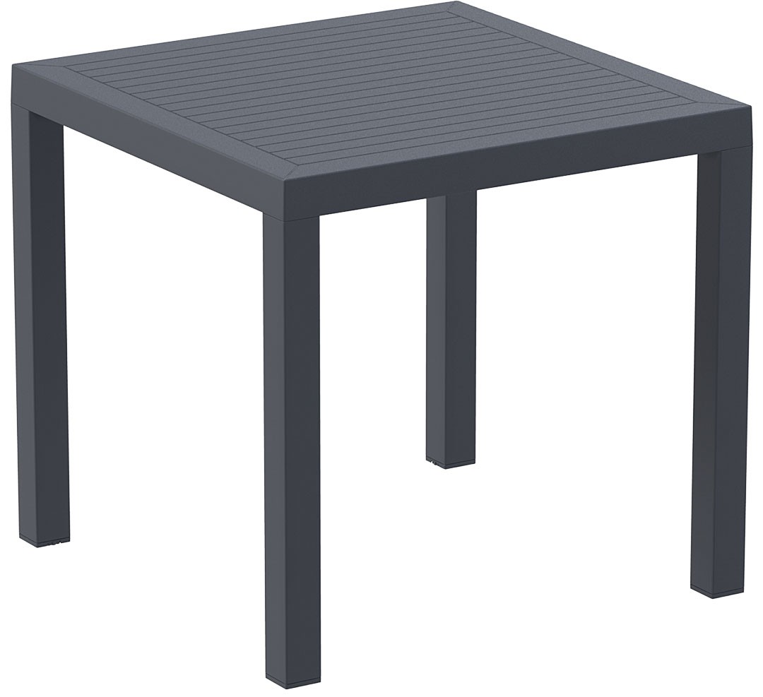 Siesta Ares 80 Gartentisch, 80x80 cm, Farbe: dunkelgrau