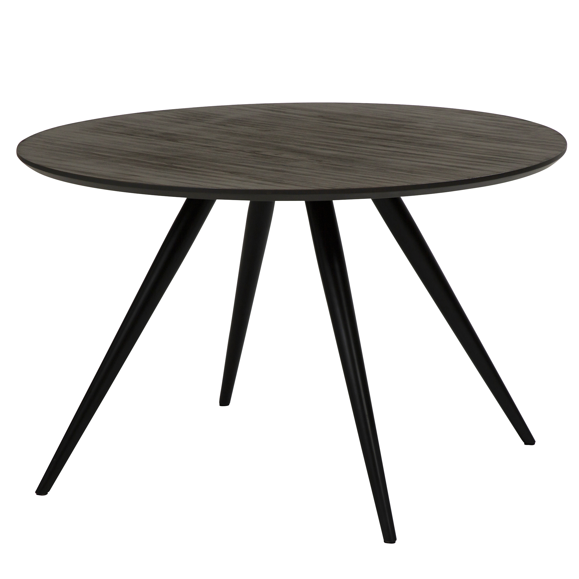 Dan-Form Eclipse Tisch - Tischplatte aus grau gebeizter Esche - rund