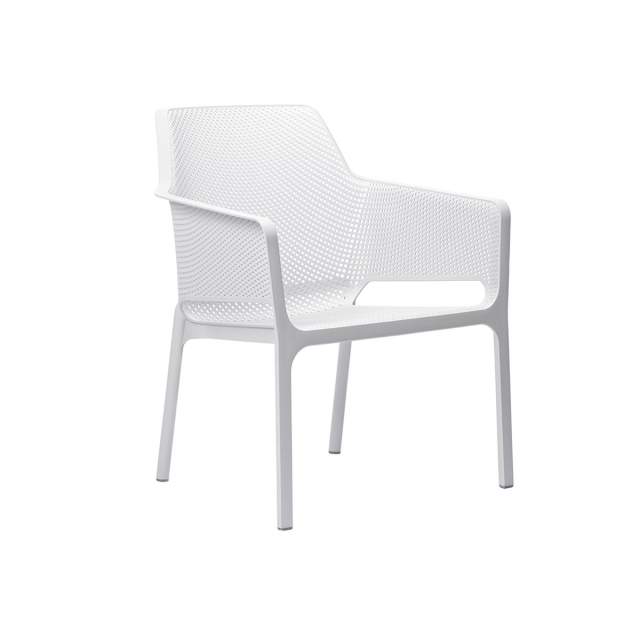 NARDI NET RELAX Loungesessel für Garten & Terrasse, Farbe: bianco