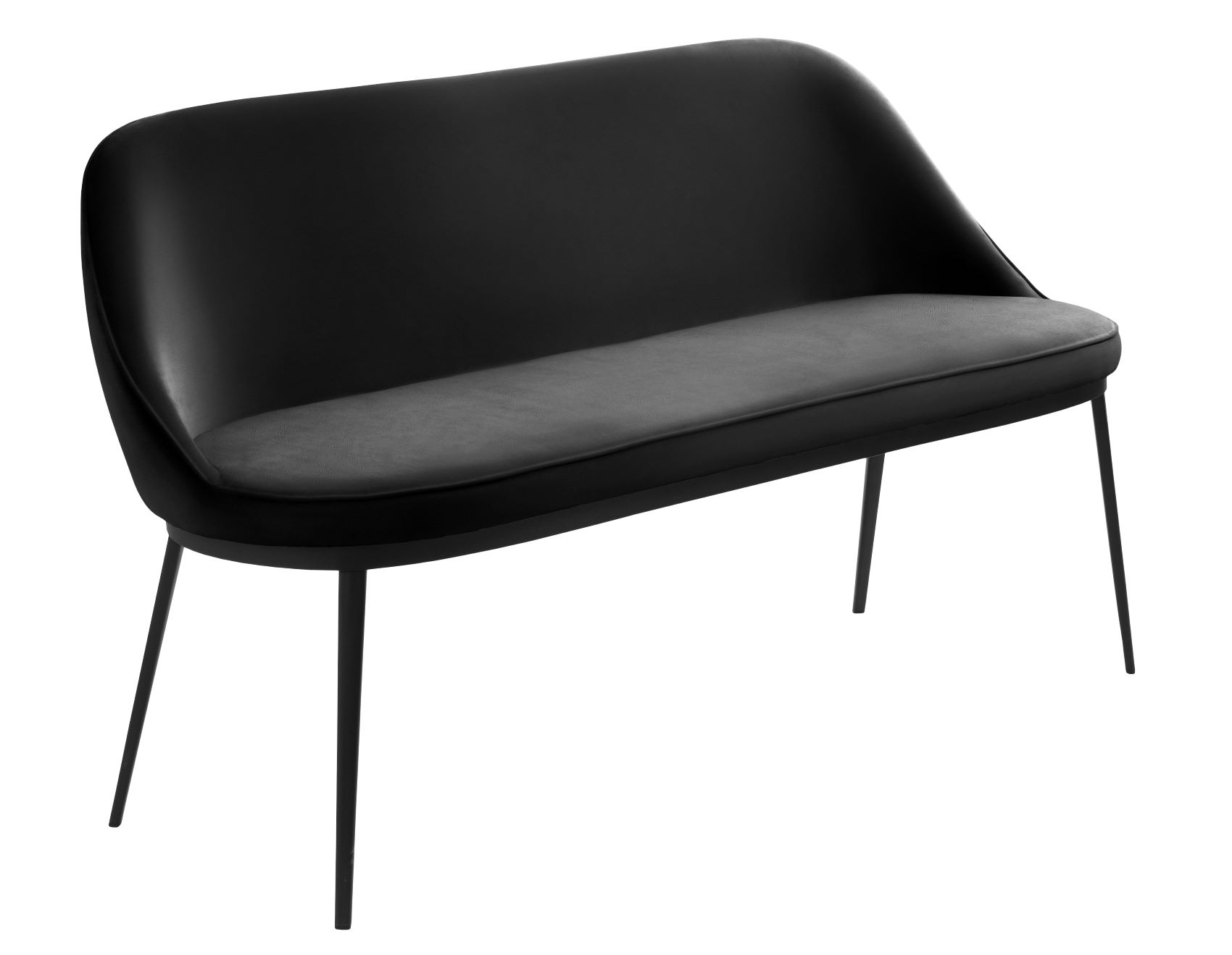 Sofa Björn - gepolstert- skandinavisches Design - schwarz