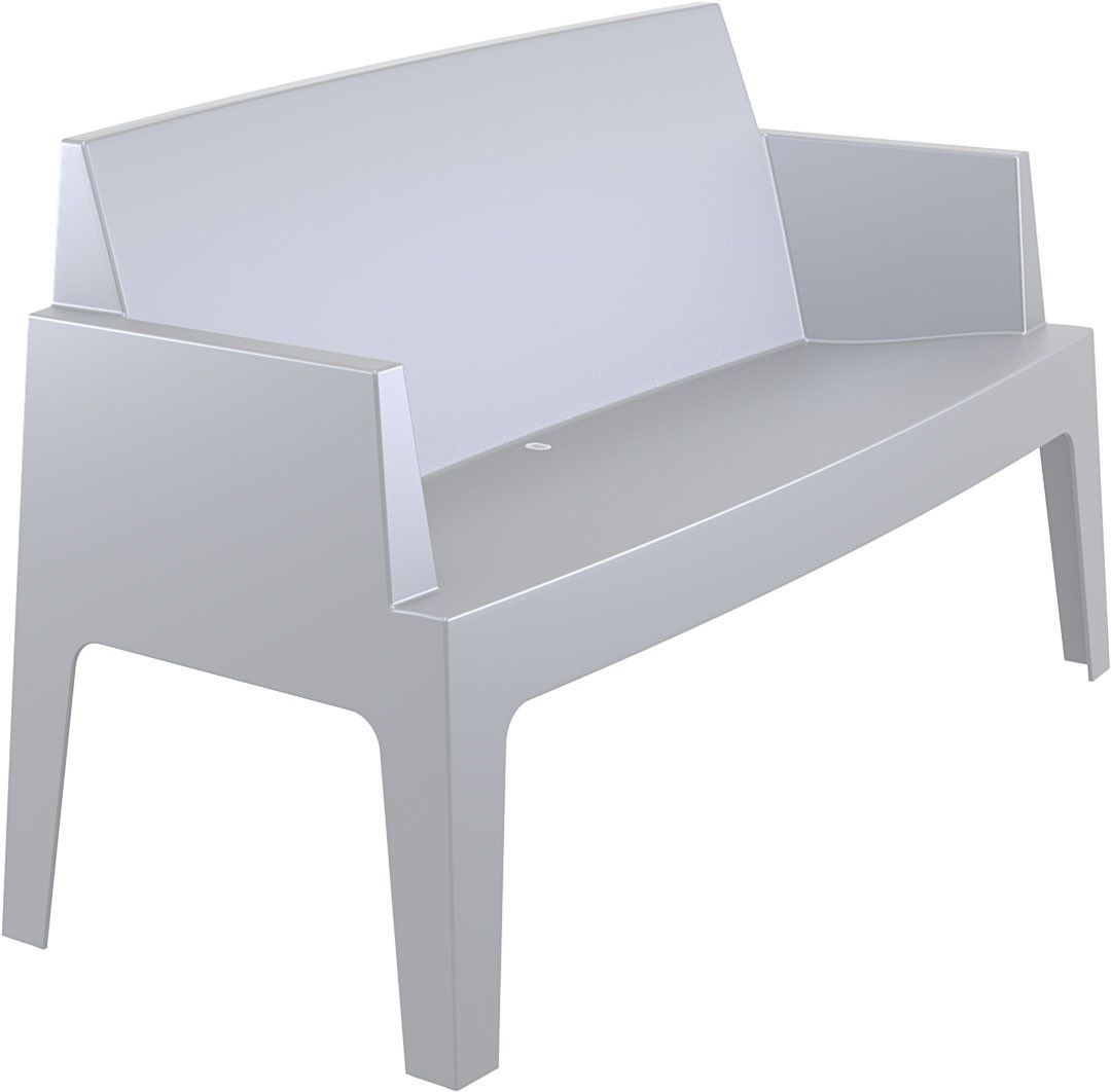 Siesta Box Sofa Loungebank, stapelbar, Farbe: GRAU-S