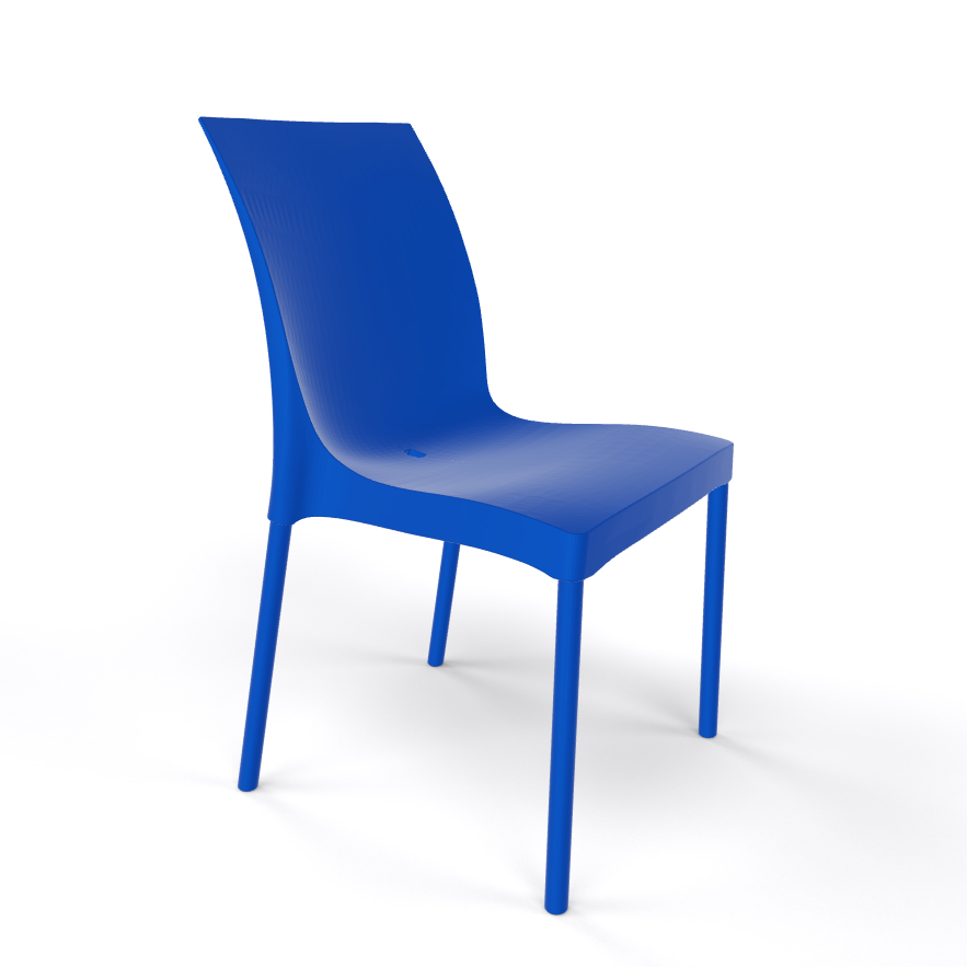 Outdoor Stapelstuhl GABER IRIS, Metall mit Kunststoff Sitzschale, verschiedene Farben