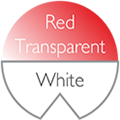 Transparent Red-White