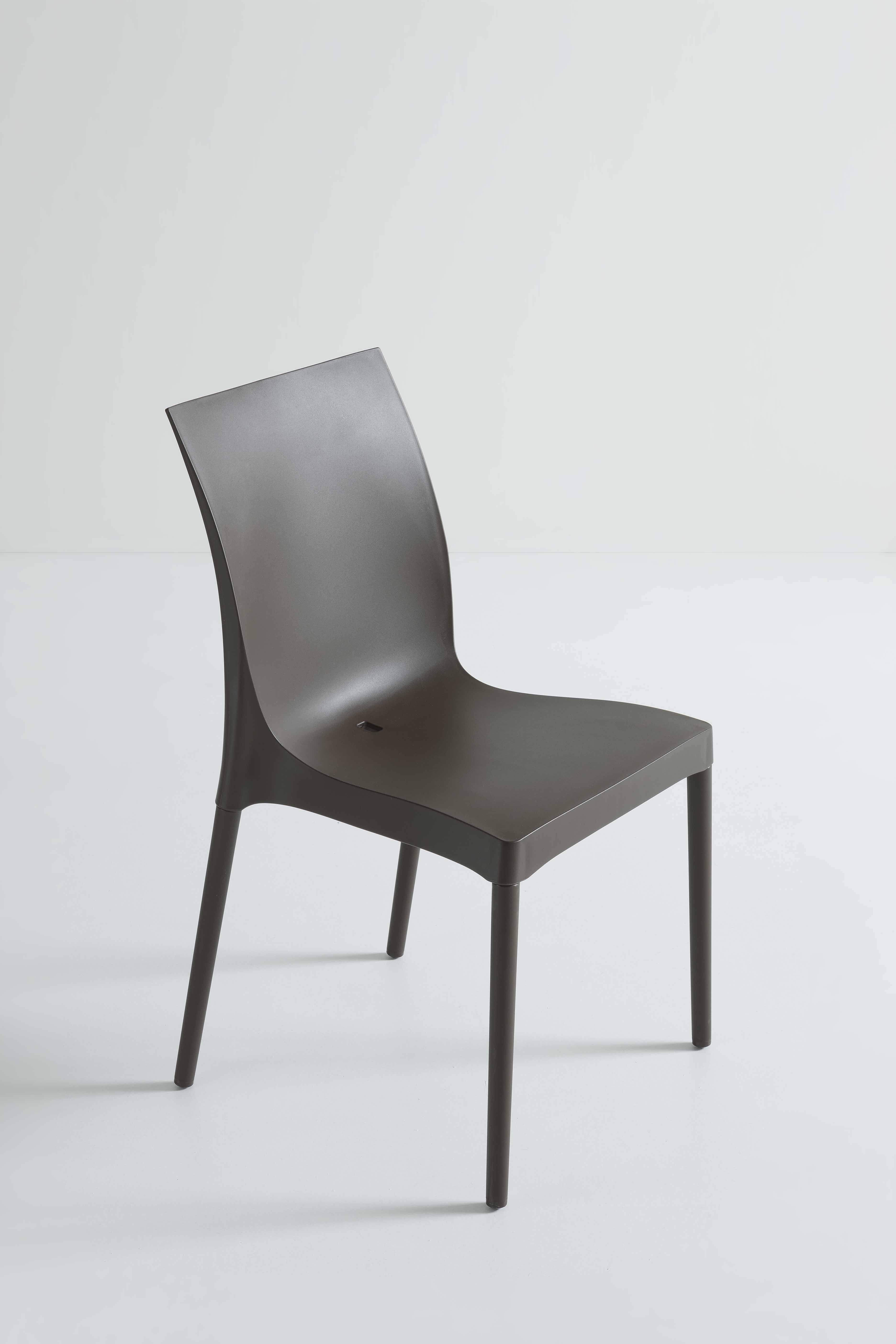 Gaber IRIS Gartenstuhl - stapelbar - Metall mit Kunststoff Sitzschale - Sand