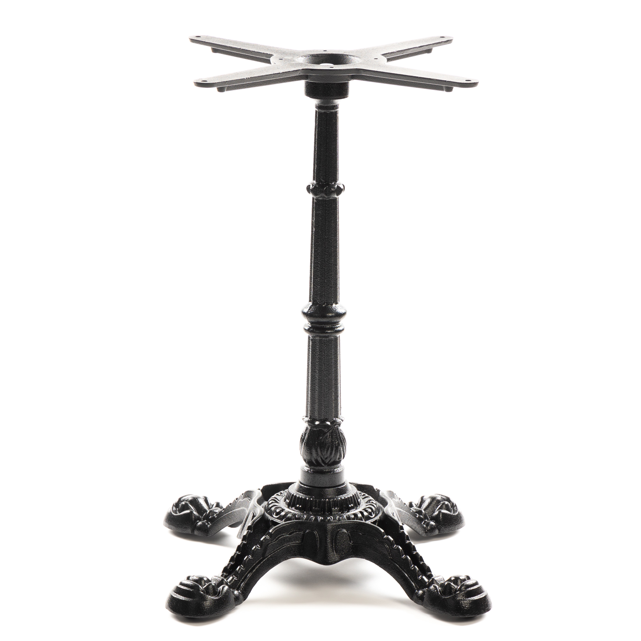 Tischgestell PJ7018 aus Gusseisen, schwarz, vierzehig, antikes Design