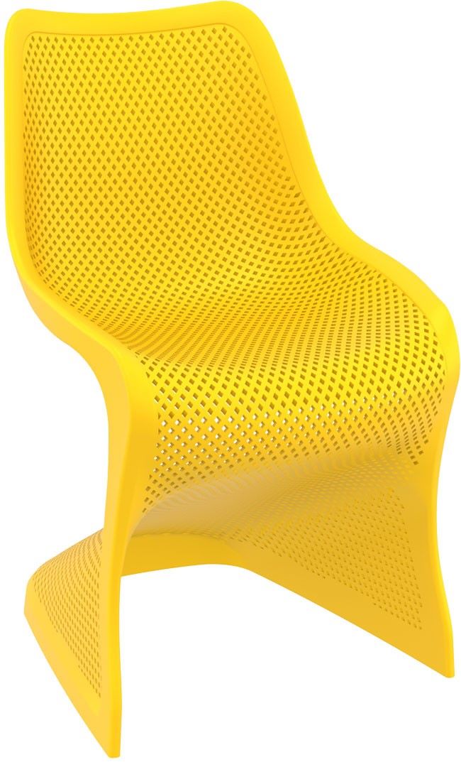 Siesta Bloom Esszimmerstuhl aus Kunststoff - gelb