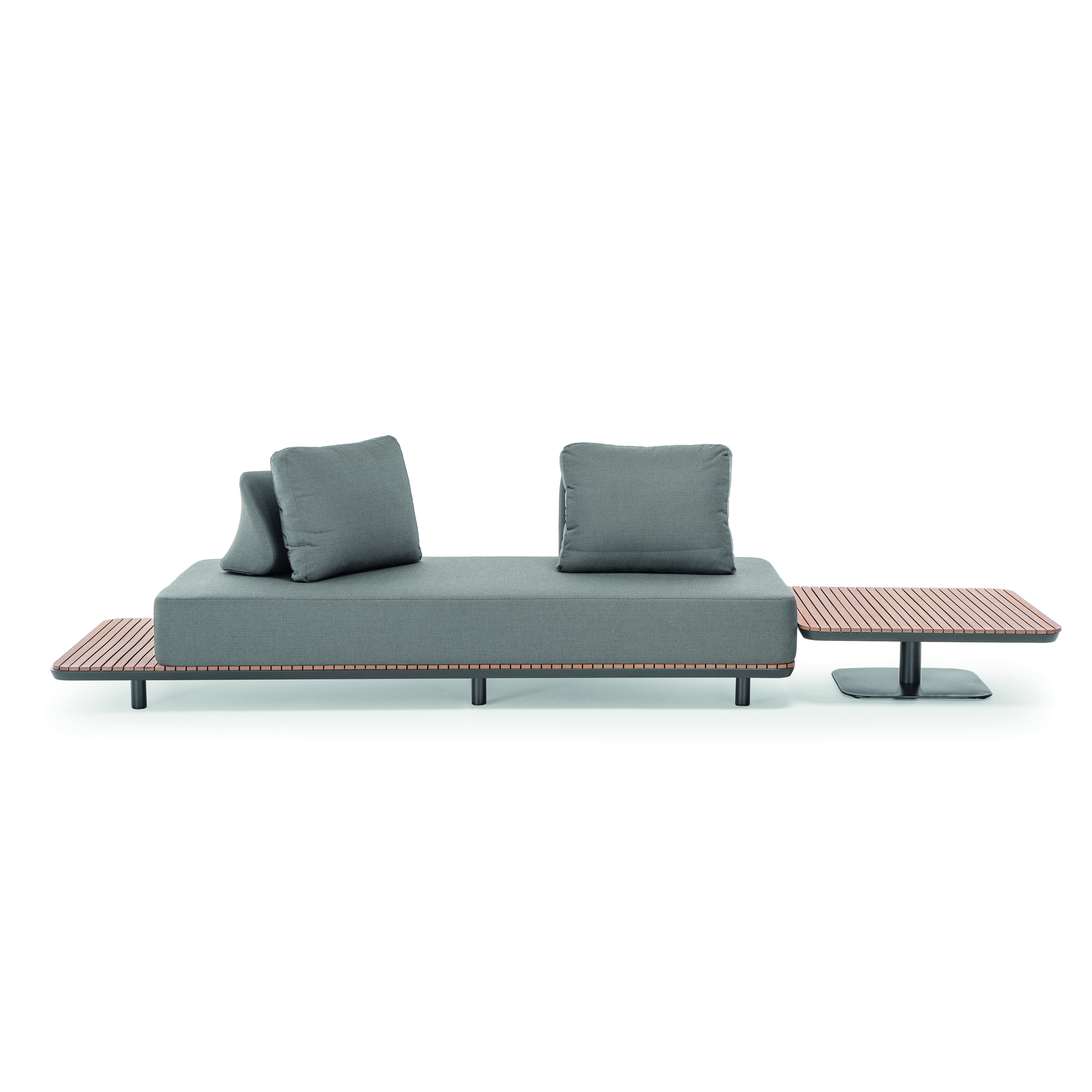Grattoni Freedom Garten Lounge Set - für den Außenbereich - Aluminium - Polywood - 3-teilig