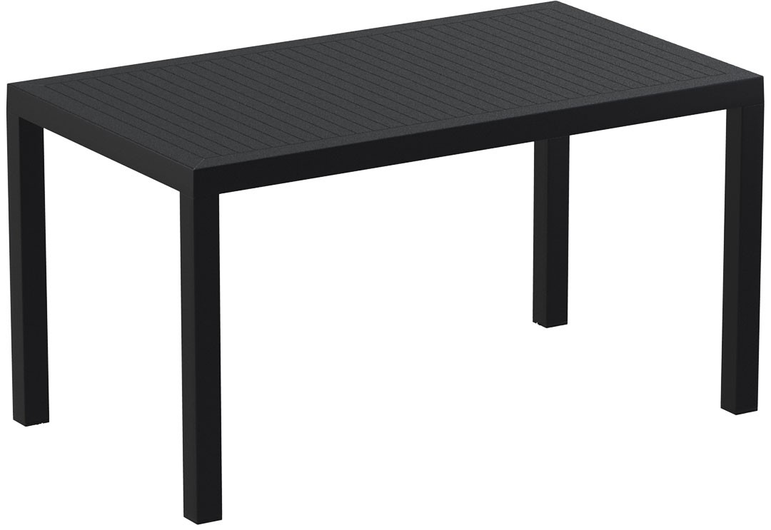 Siesta Ares 140 Gartentisch, 140x80 cm, Farbe: schwarz