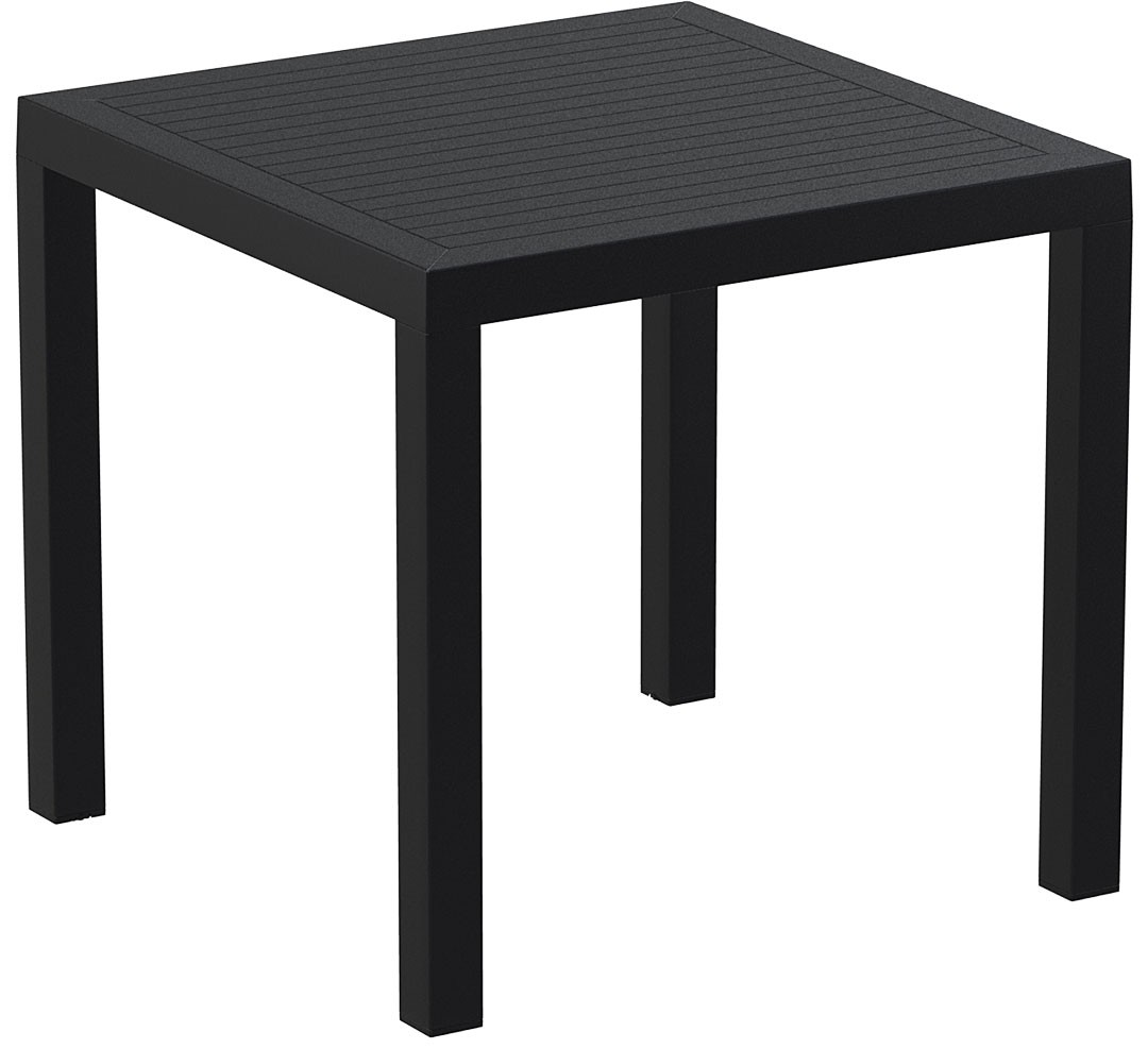 Siesta Ares 80 Gartentisch, 80x80 cm, Farbe: schwarz
