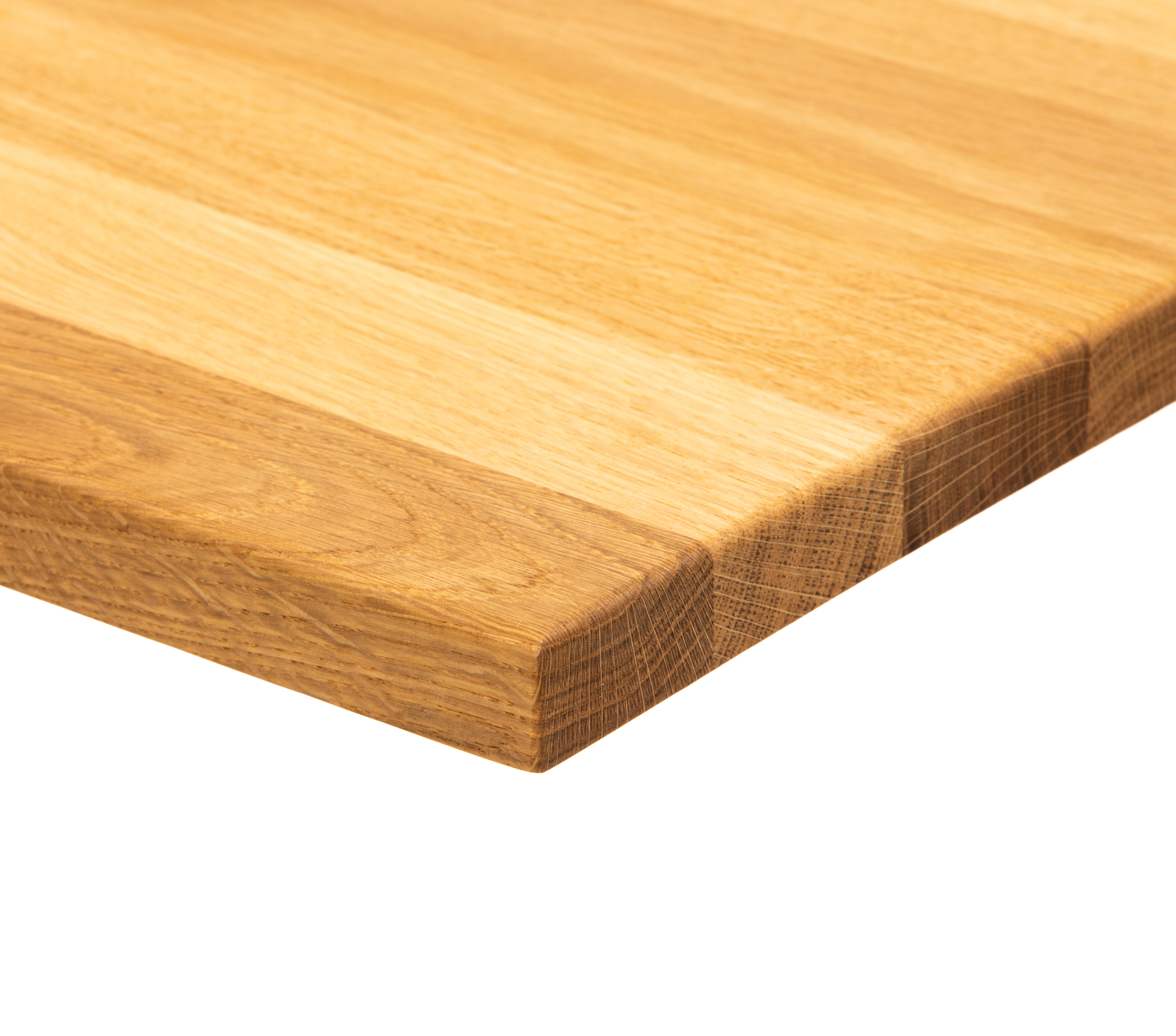 Massivholz Tischplatte ELEGANT, Eiche lackiert, viele Formate, Stärke 30 mm