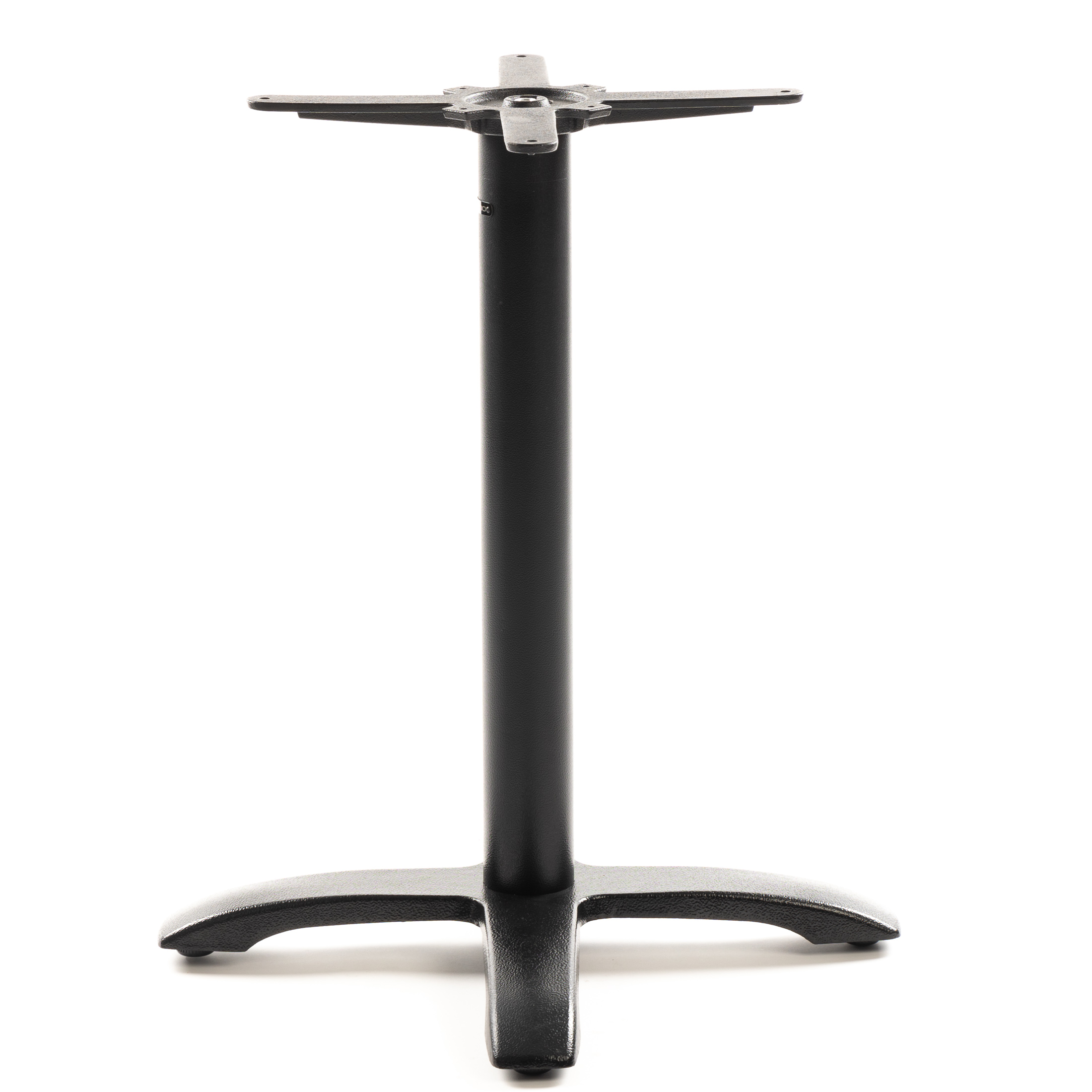 Tischgestell PJ7602 (Tischbein) aus Gusseisen, pulverbeschichtet schwarz, 4-zehiger Standfuß