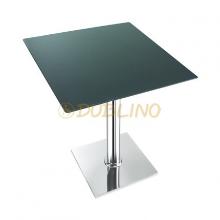 Edelstahl Tischgestell P400inox (Nirosta), satiniert-matt, quadratisch