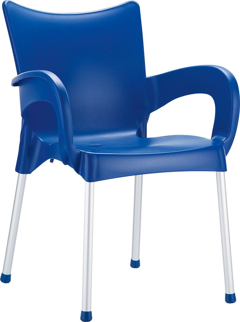 Siesta Romeo Esszimmerstuhl aus Kunststoff - stapelbar - blau