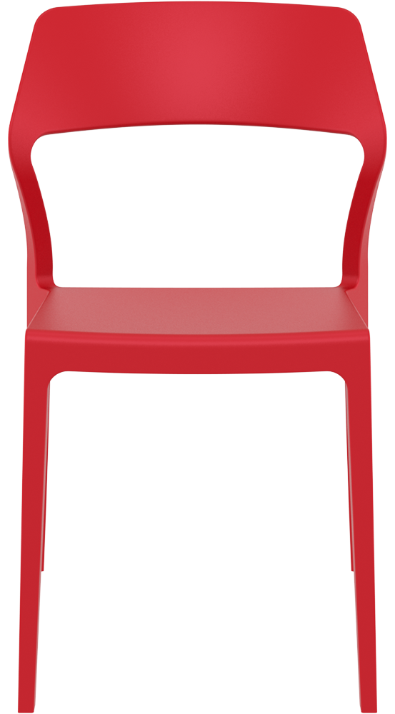 Siesta Snow Gartenstuhl, Kunststoff, stapelbar, Farbe: rot