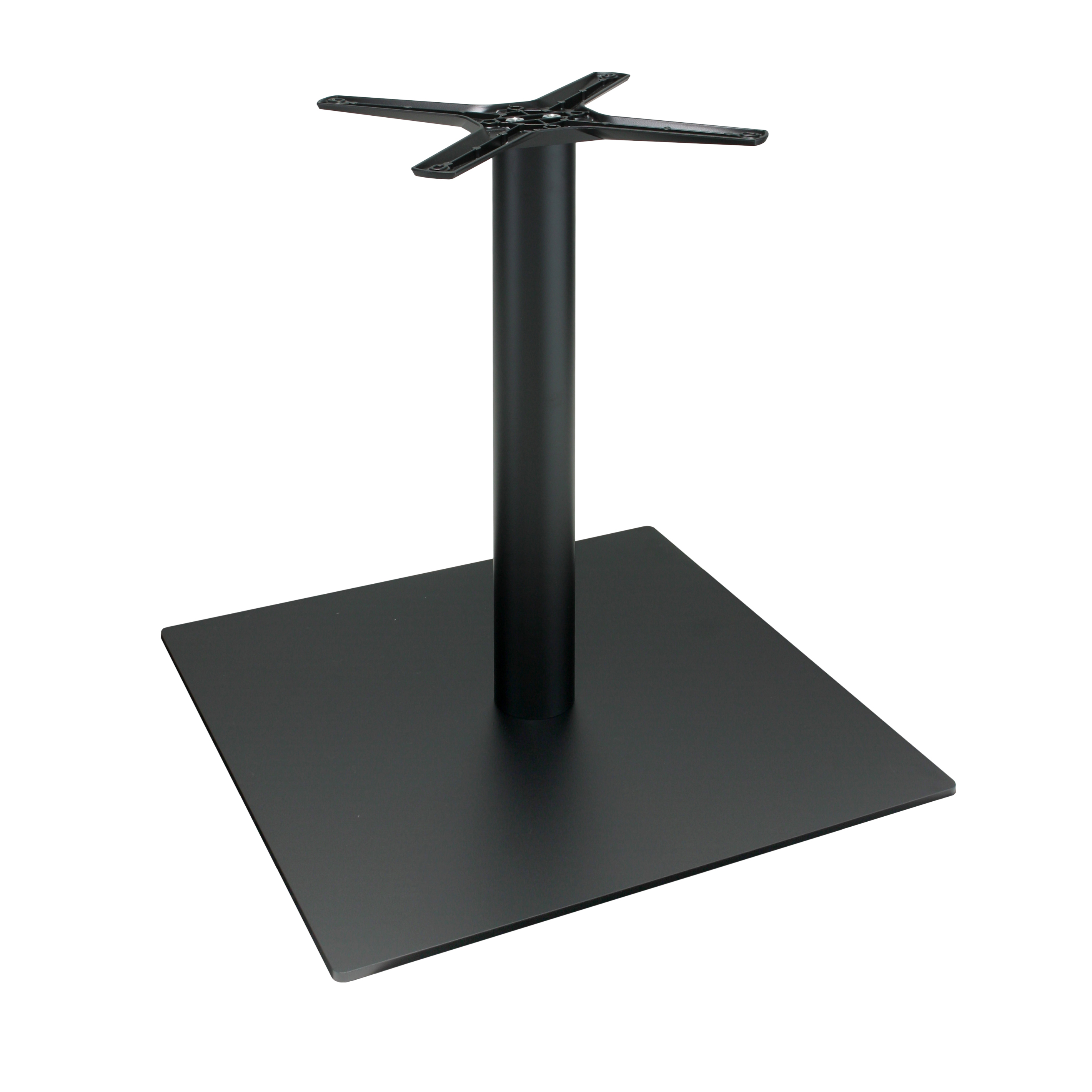 Tischgestell P060F aus Metall - pulverbeschichtet schwarz - quadratisch