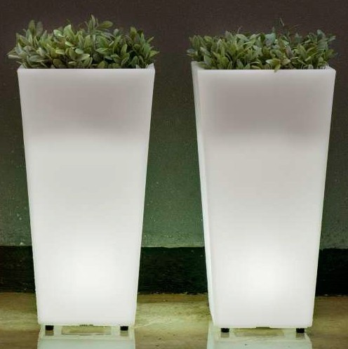 LED Pflanzentrog Arrakis (Kunststoff) - eckig