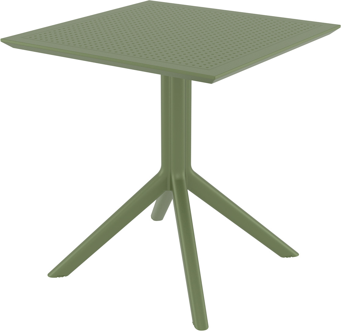 Siesta Sky 70 Gartentisch - Kunststoff - 70x70 cm - olivgrün