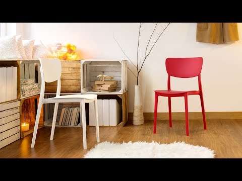 Siesta Monna Gartenstuhl aus Kunststoff - stapelbar - rot